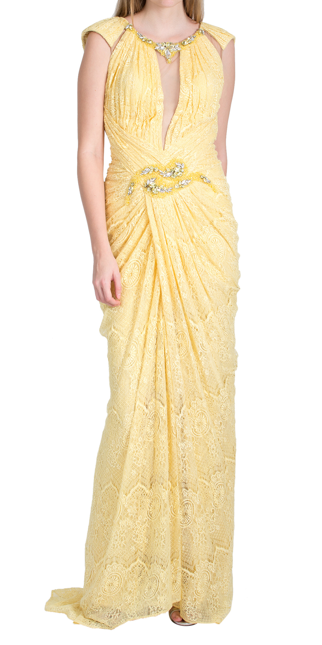 grecian plunge dress