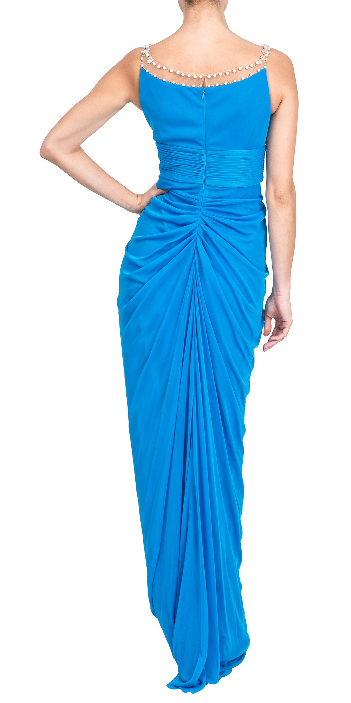 Rent ADRIANNA PAPELL Embellished Chiffon Gown in Dubai Designer 24