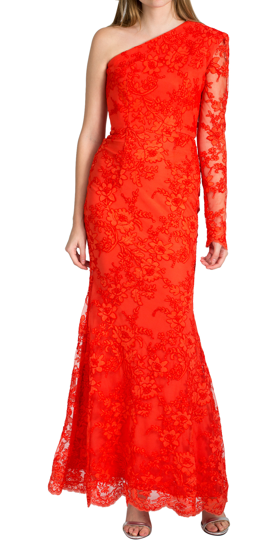 adella lace maxi dress Chantella Lace Cut Out Maxi Dress | Black | Womens main image 1