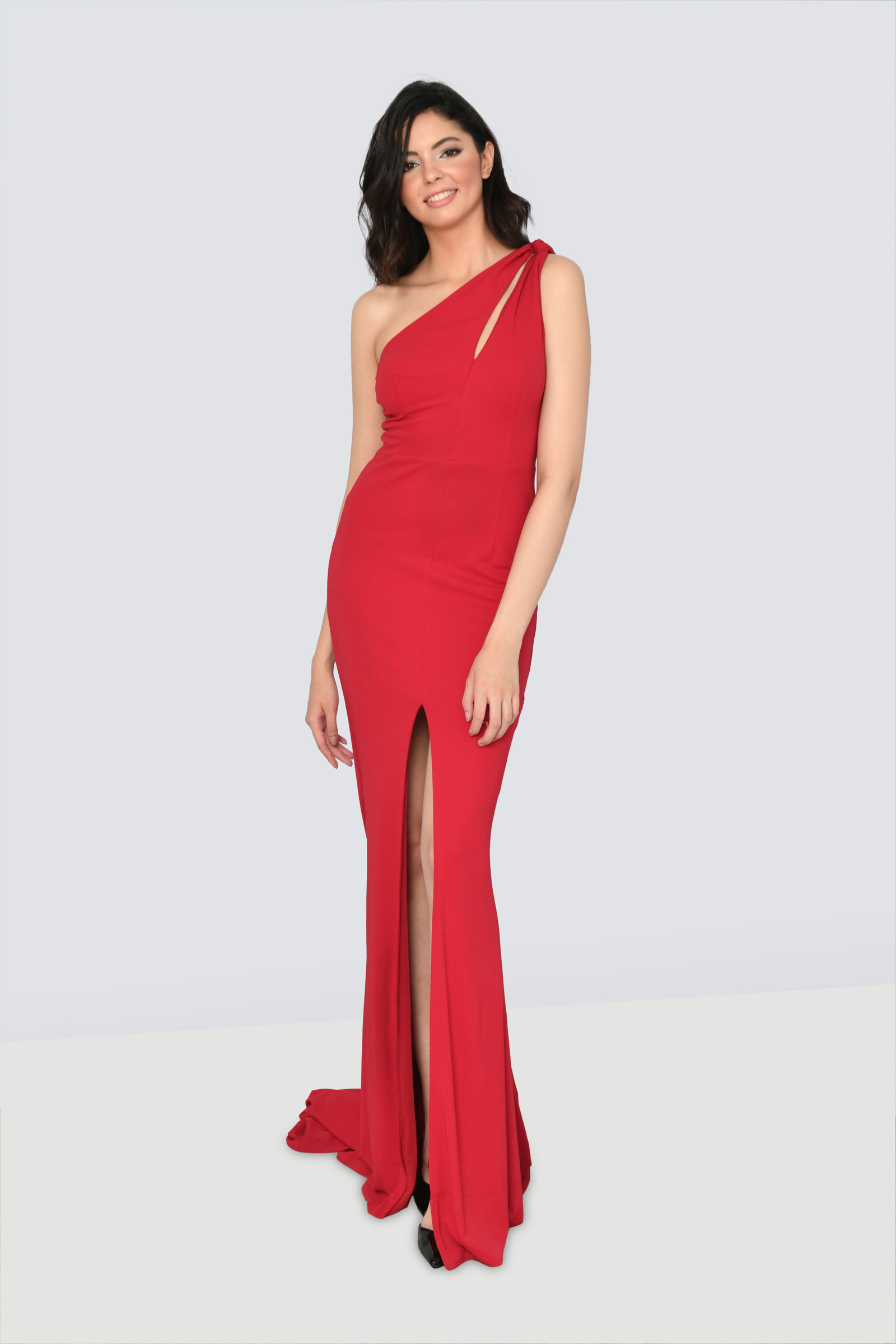 Rent ABYSS BY ABBY One shoulder cut-out long dress in Dubai - Designer 24