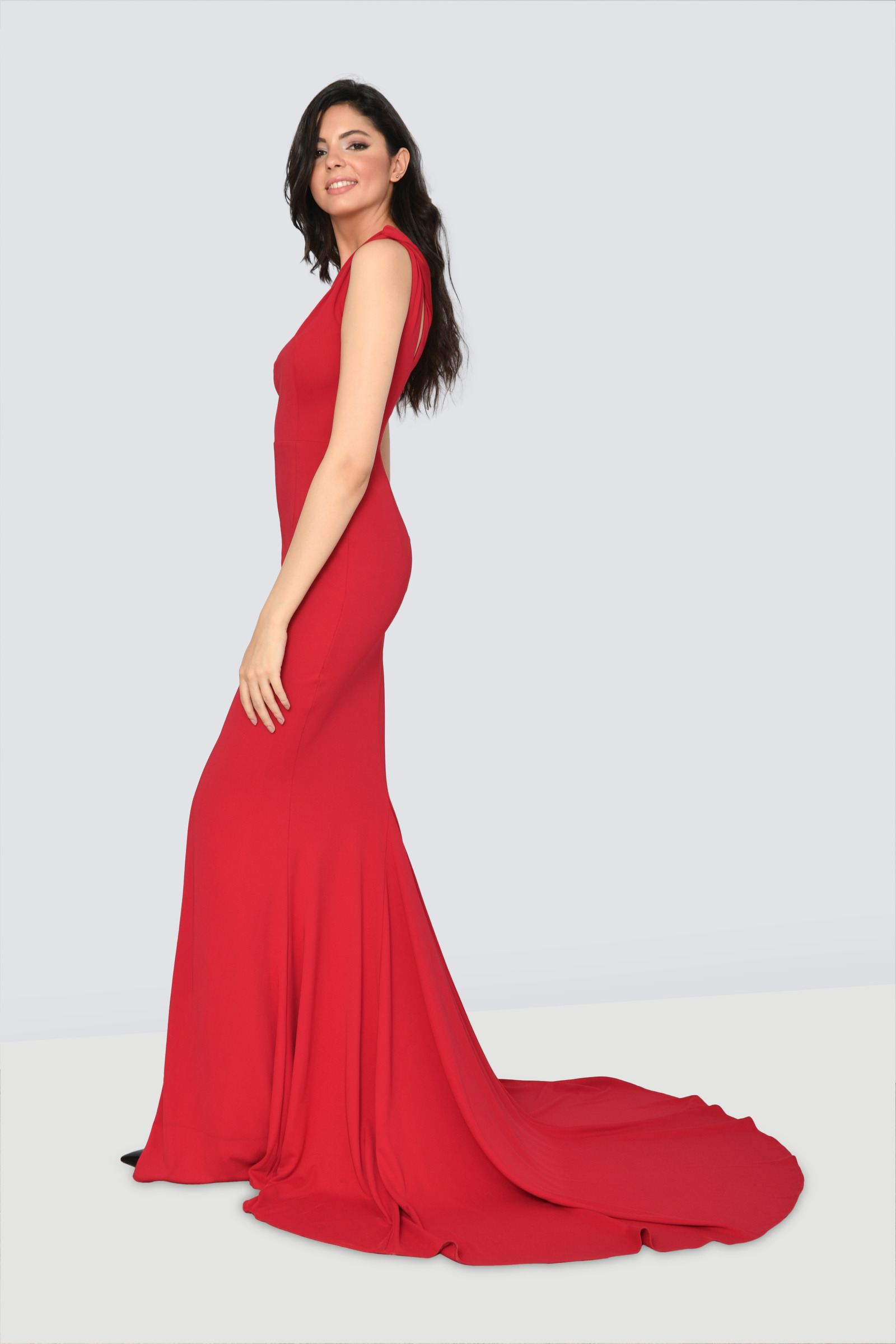 Rent ABYSS BY ABBY One shoulder cut-out long dress in Dubai - Designer 24