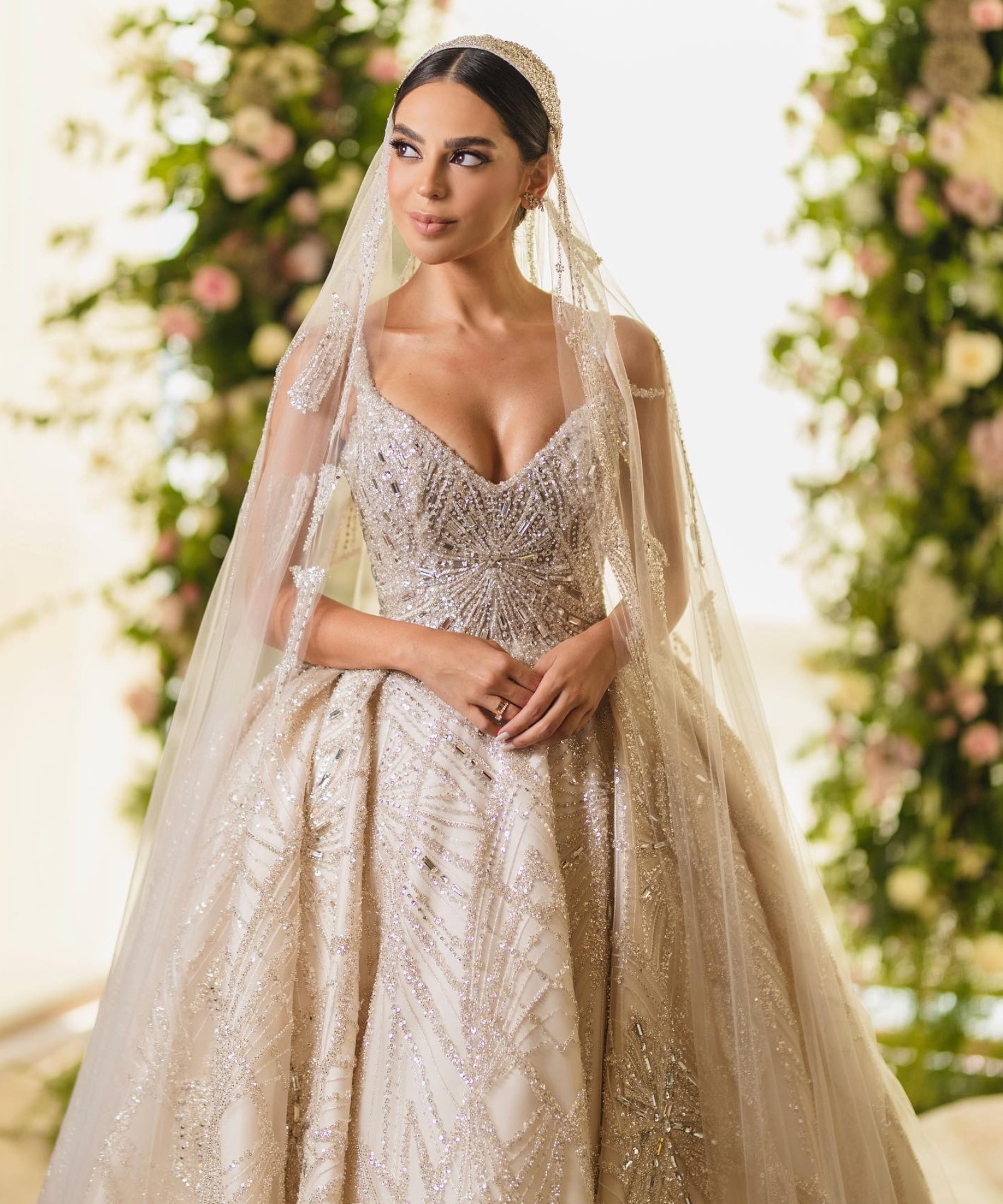 Rent ADEN Sleeveless Embellished Ballgown in Lebanon - Designer 24
