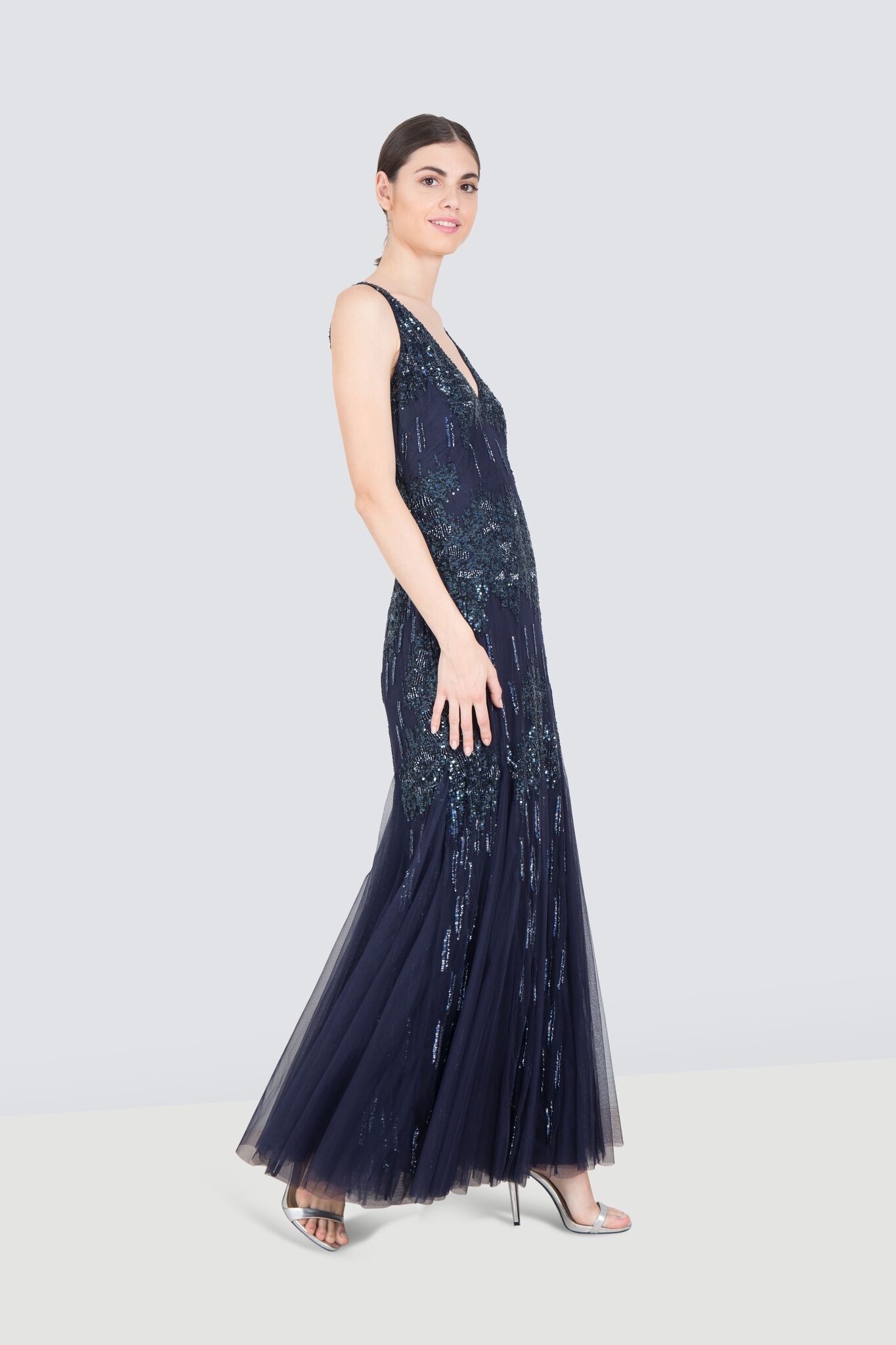 Rent ALBERTO MAKALI Tulle Navy Dress in Dubai Designer 24