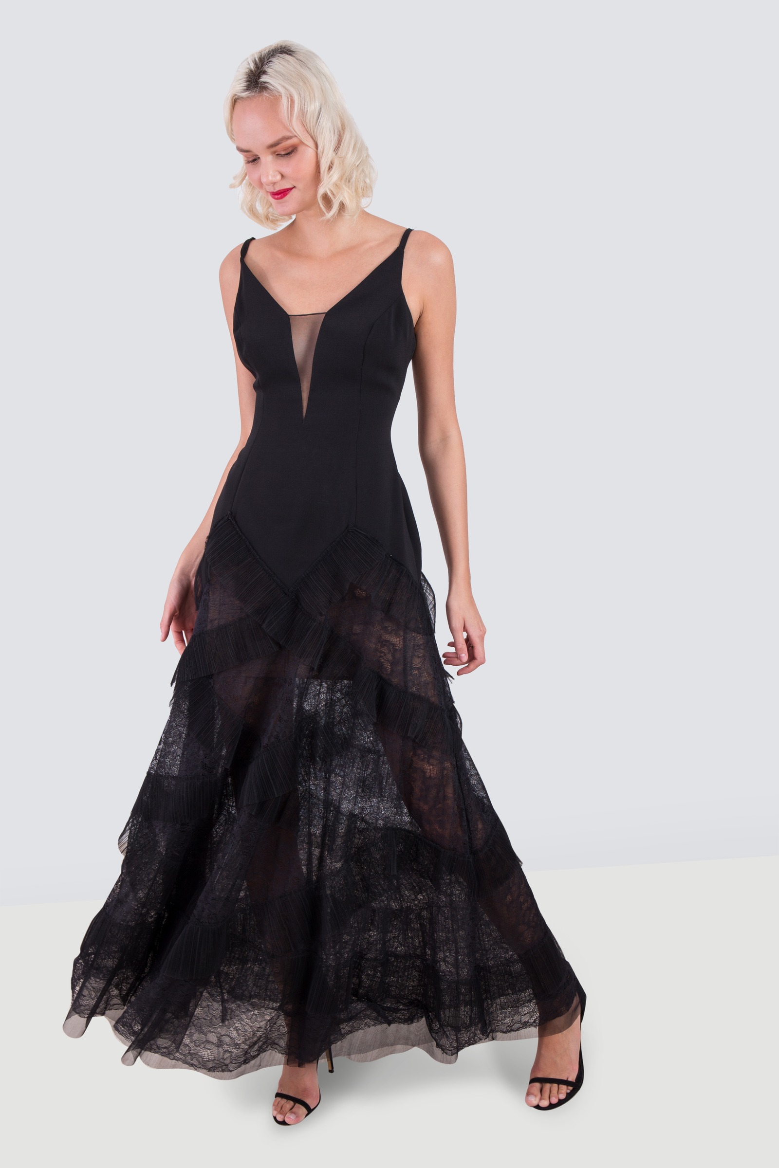 Rent BCBG MAX AZRIA Sleeveless See Through Gown in Dubai Designer 24