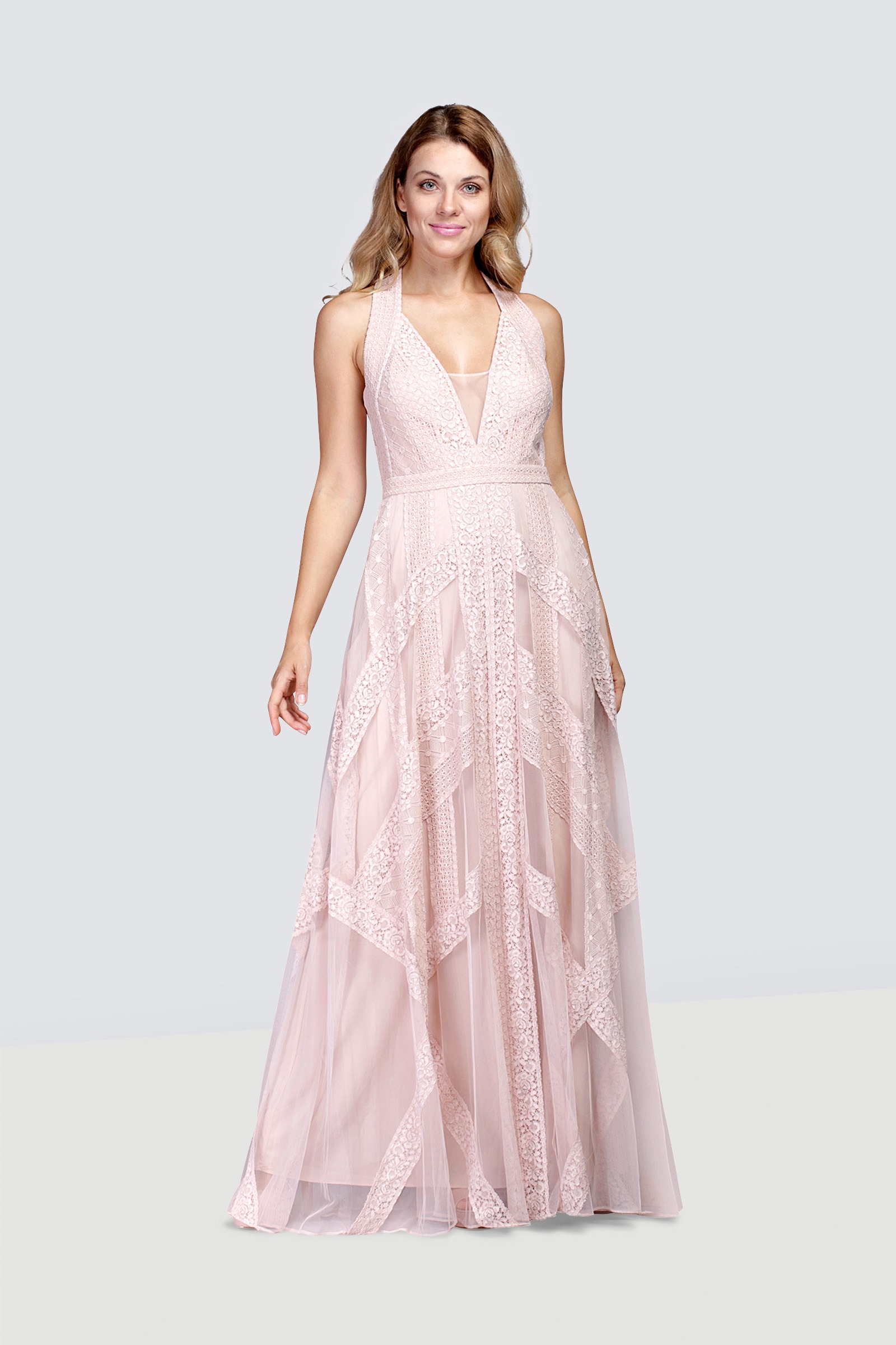 Bcbgmaxazria bare pink dress sale