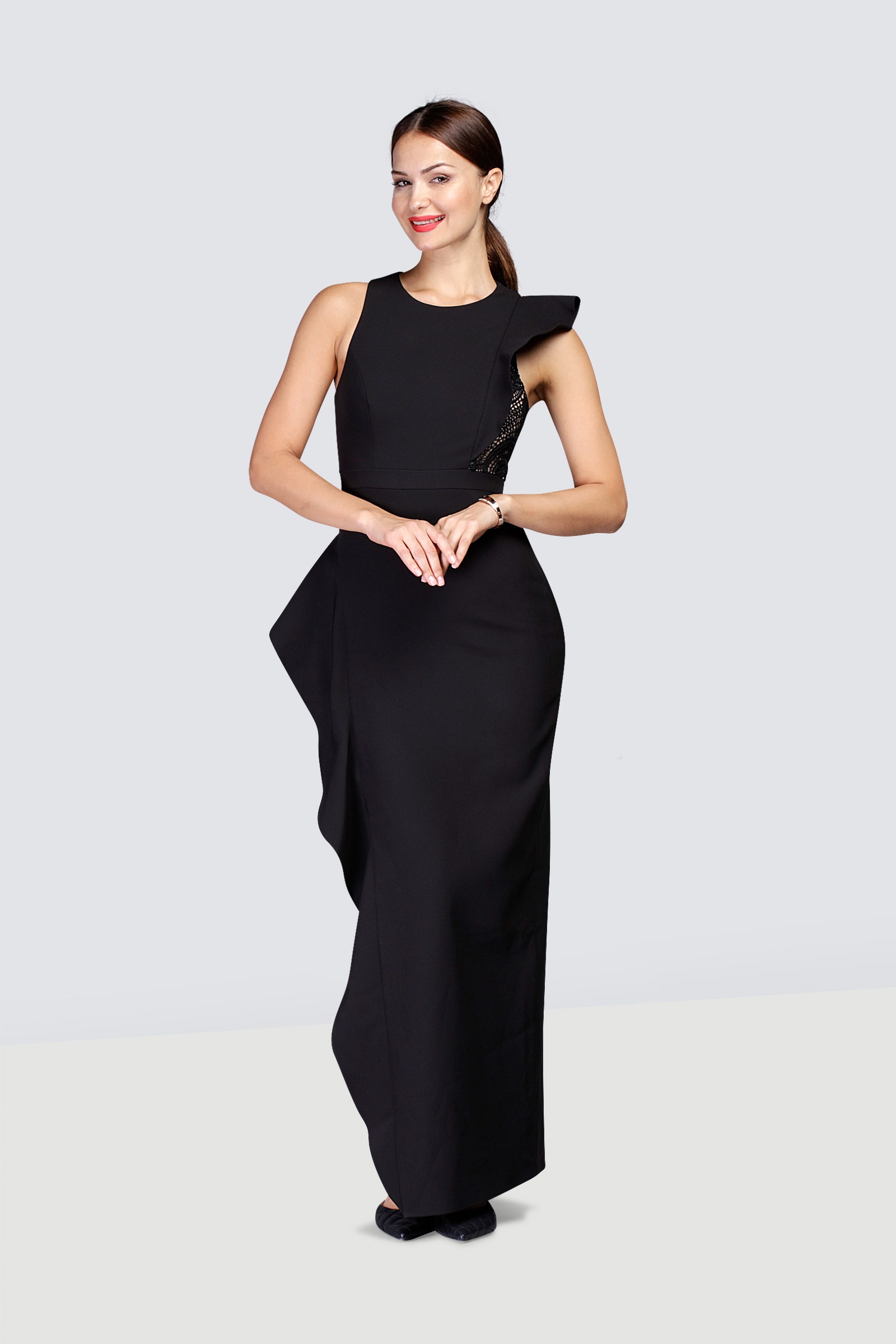 Robe BCBG Maxazria Harlow En Soie, Taille XS, Gris Et Noir Color Block - Neuf Sans étiquettes