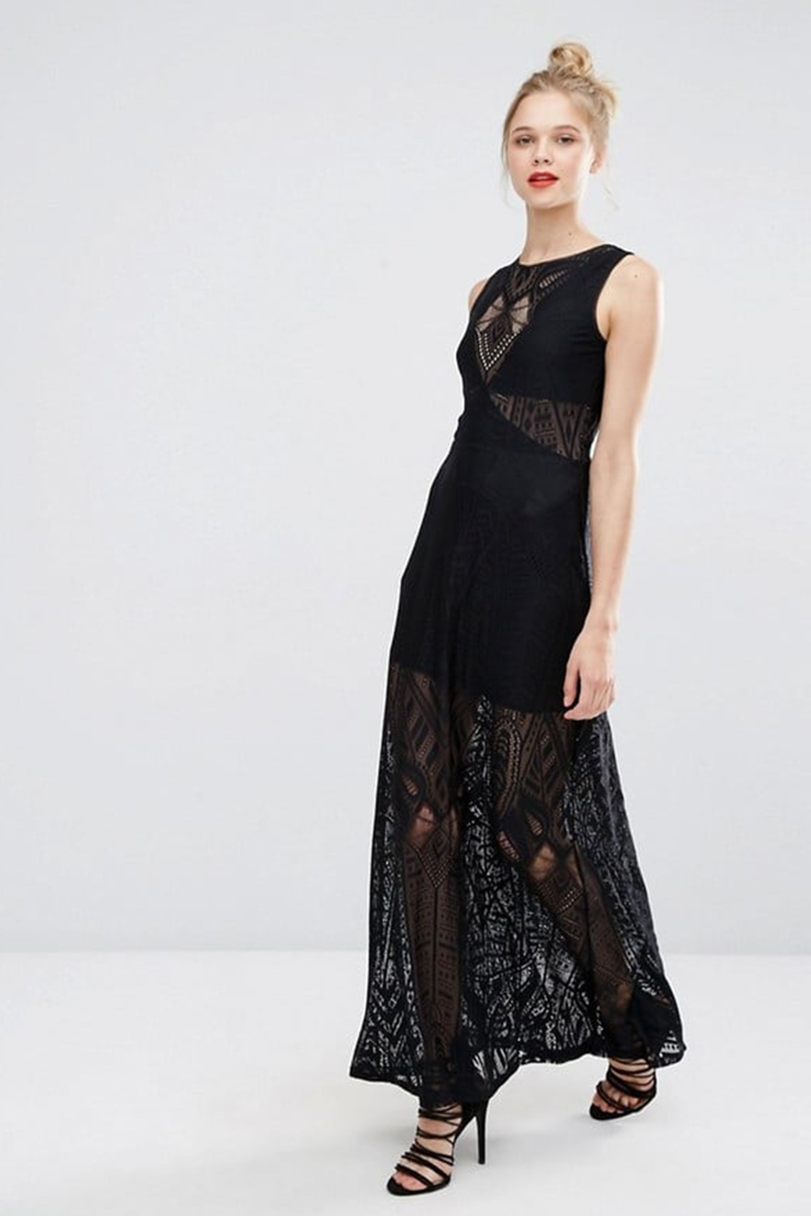 Rent BCBG MAX AZRIA Sleeveless Lace Fitted Dress in Dubai - Designer 24