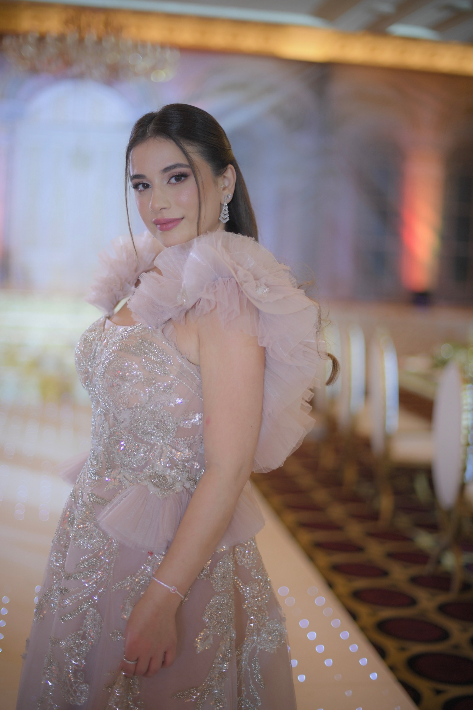 Rent BILAL EL DANA Strapless Lace Fit Dress in Lebanon - Designer 24
