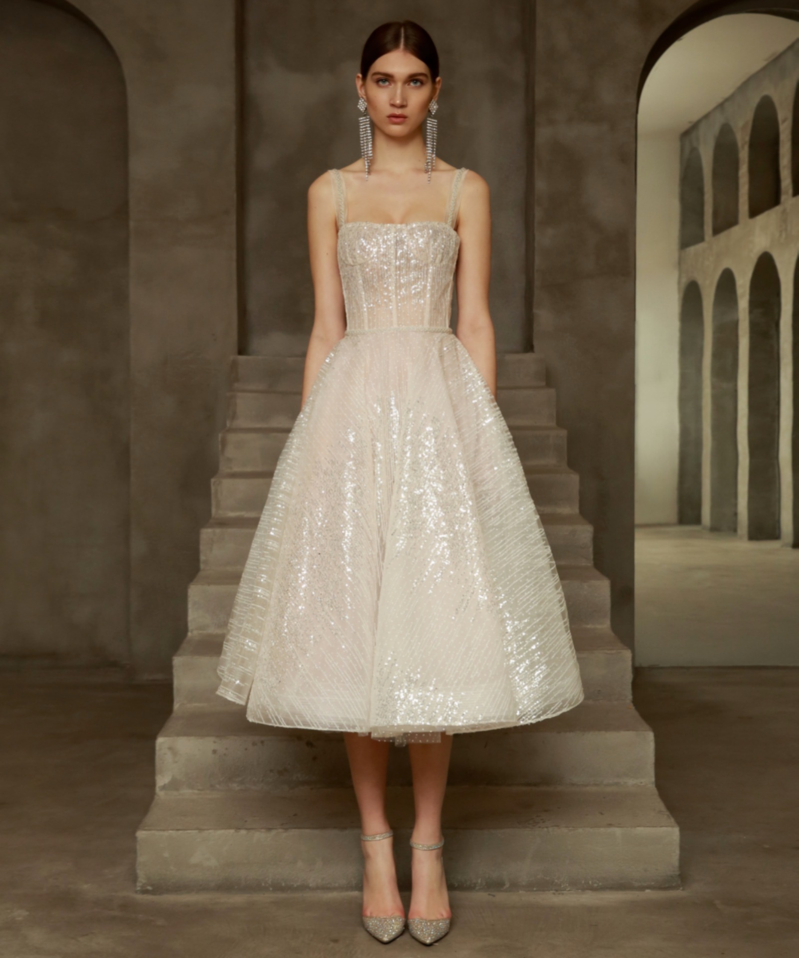 Rent BRONX & BANCO Mademoiselle Bridal Midi Dress in Dubai - Designer 24