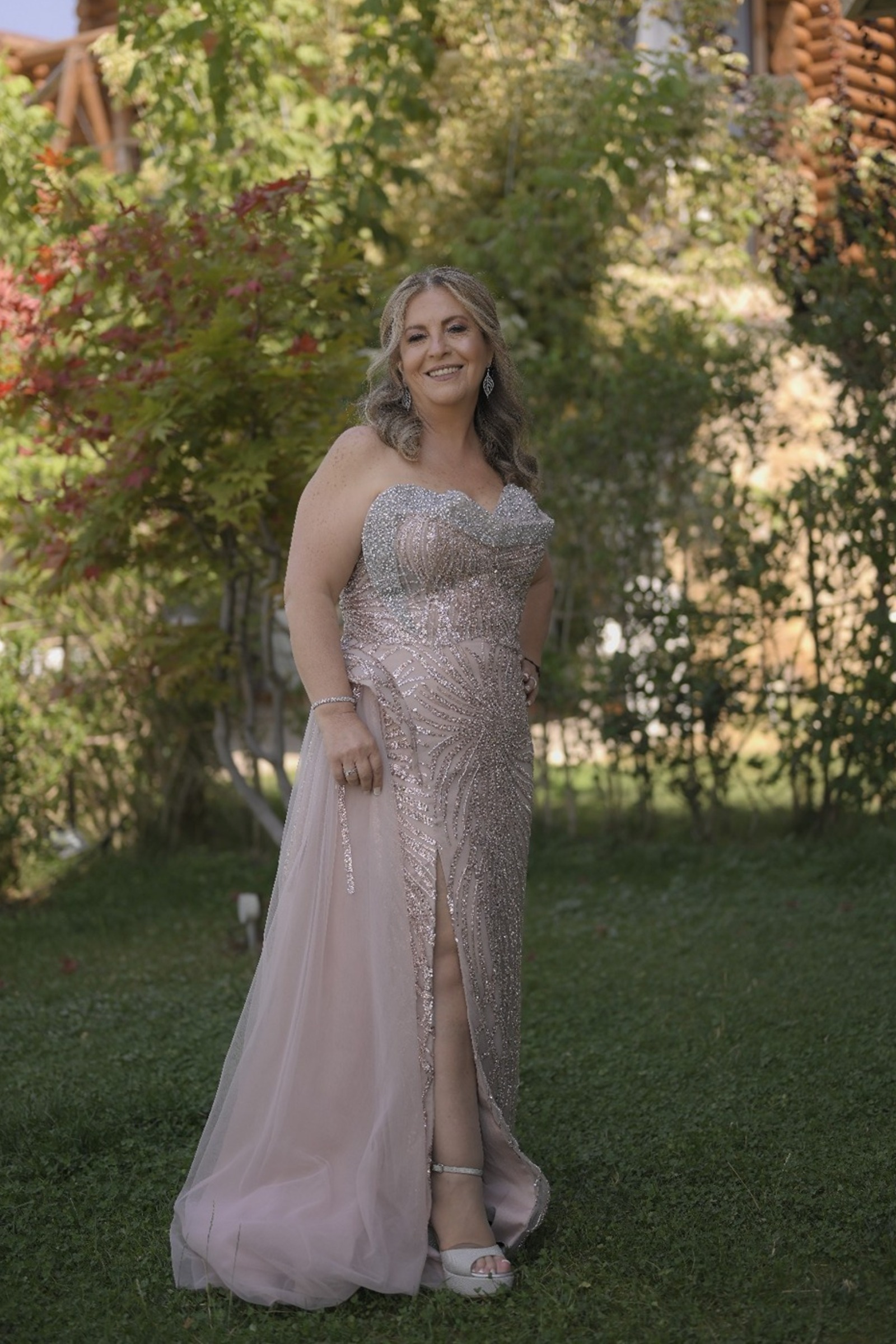 sachin and babi light blue dress Plus Size Engagement Dresses main image 0