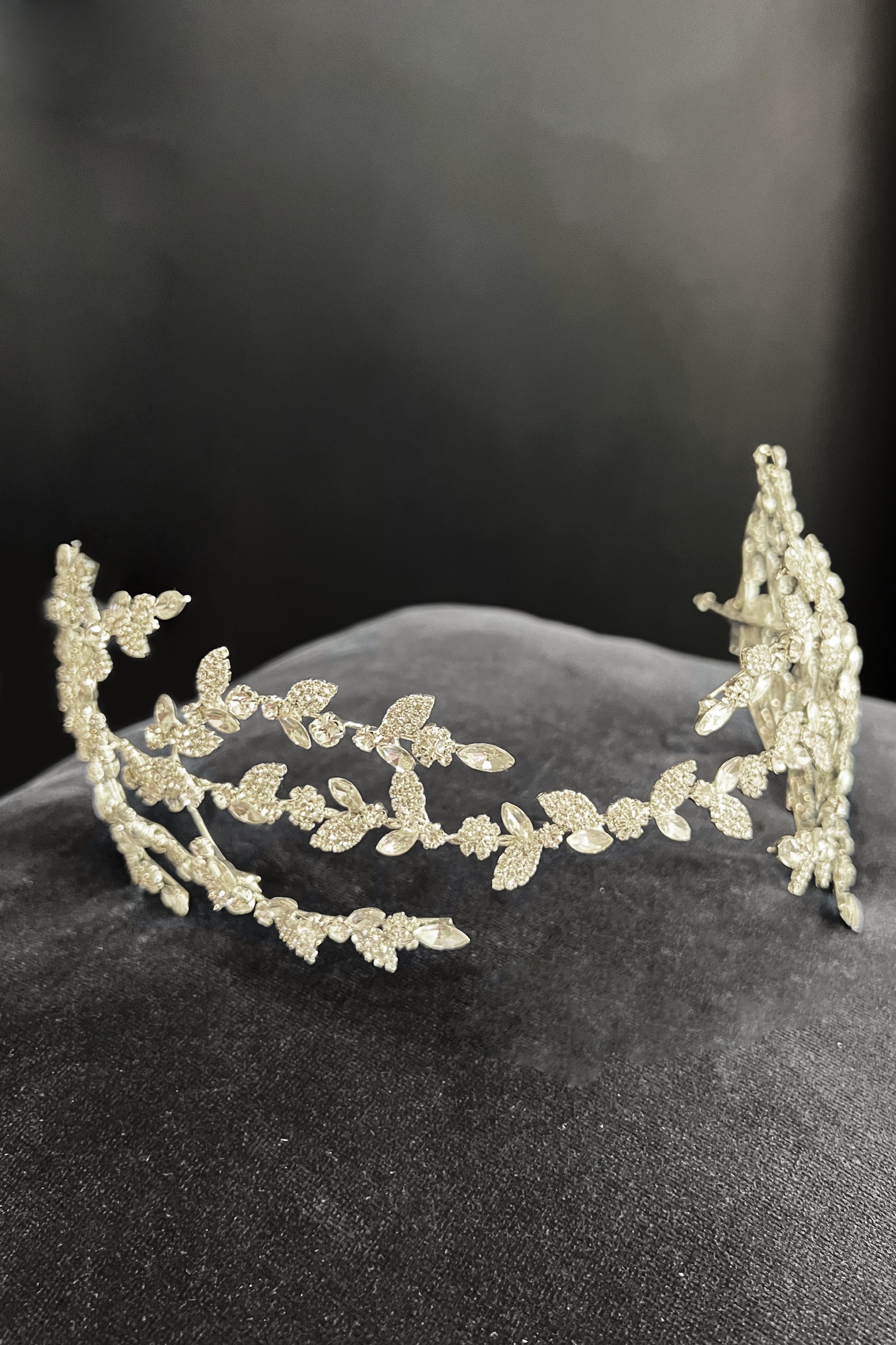Rent CUSTOM MADE Crystal Leaves Headband in Lebanon Designer 24