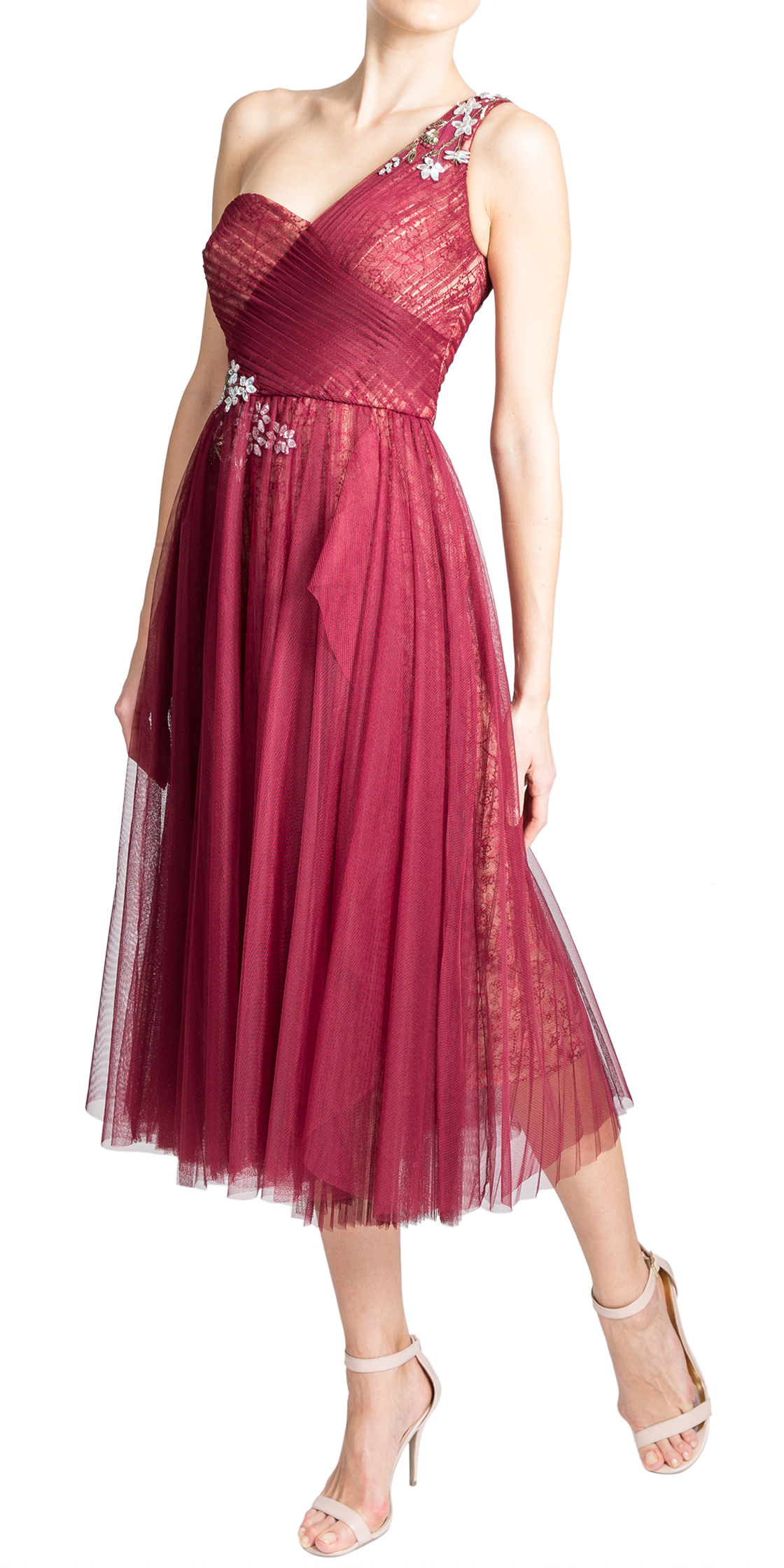  Rent  MARCHESA NOTTE Asymmetric Midi Dress  in Dubai 