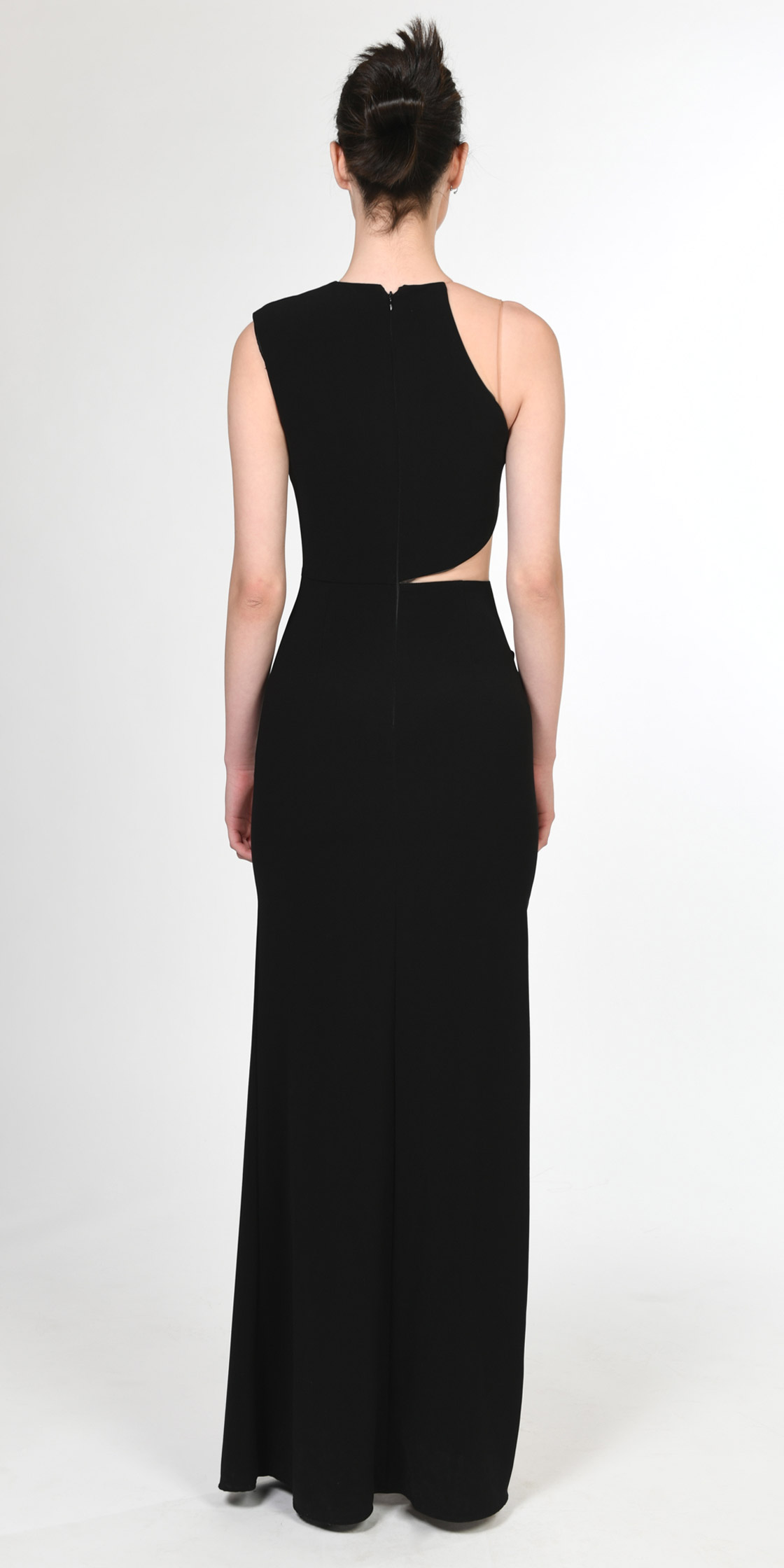 Elisabetta Franchi open-back sleeveless gown - Black