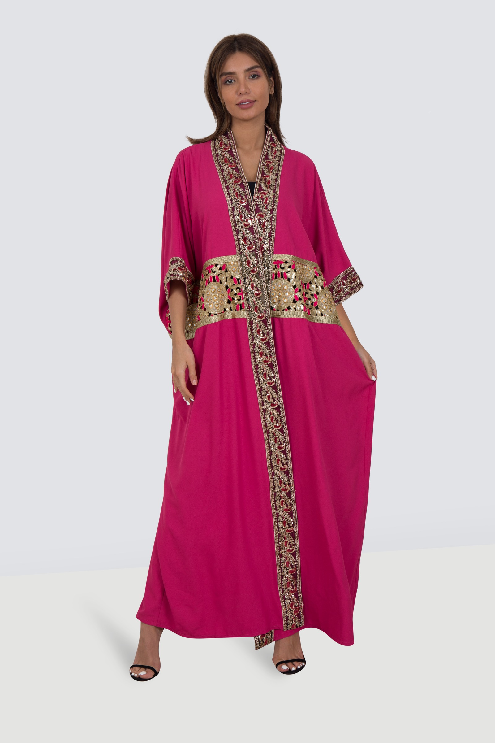 Rent Damerli Fashion Open Kaftan With Embroidery In Dubai - Designer 24