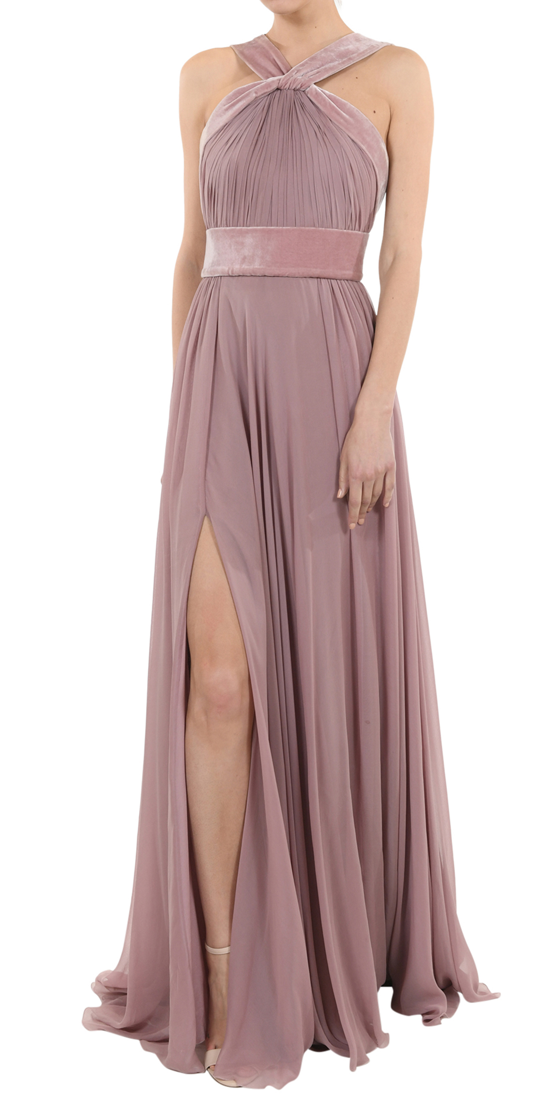 chinese dress ladies Cady & Lace Midi Dress by ELIE SAAB