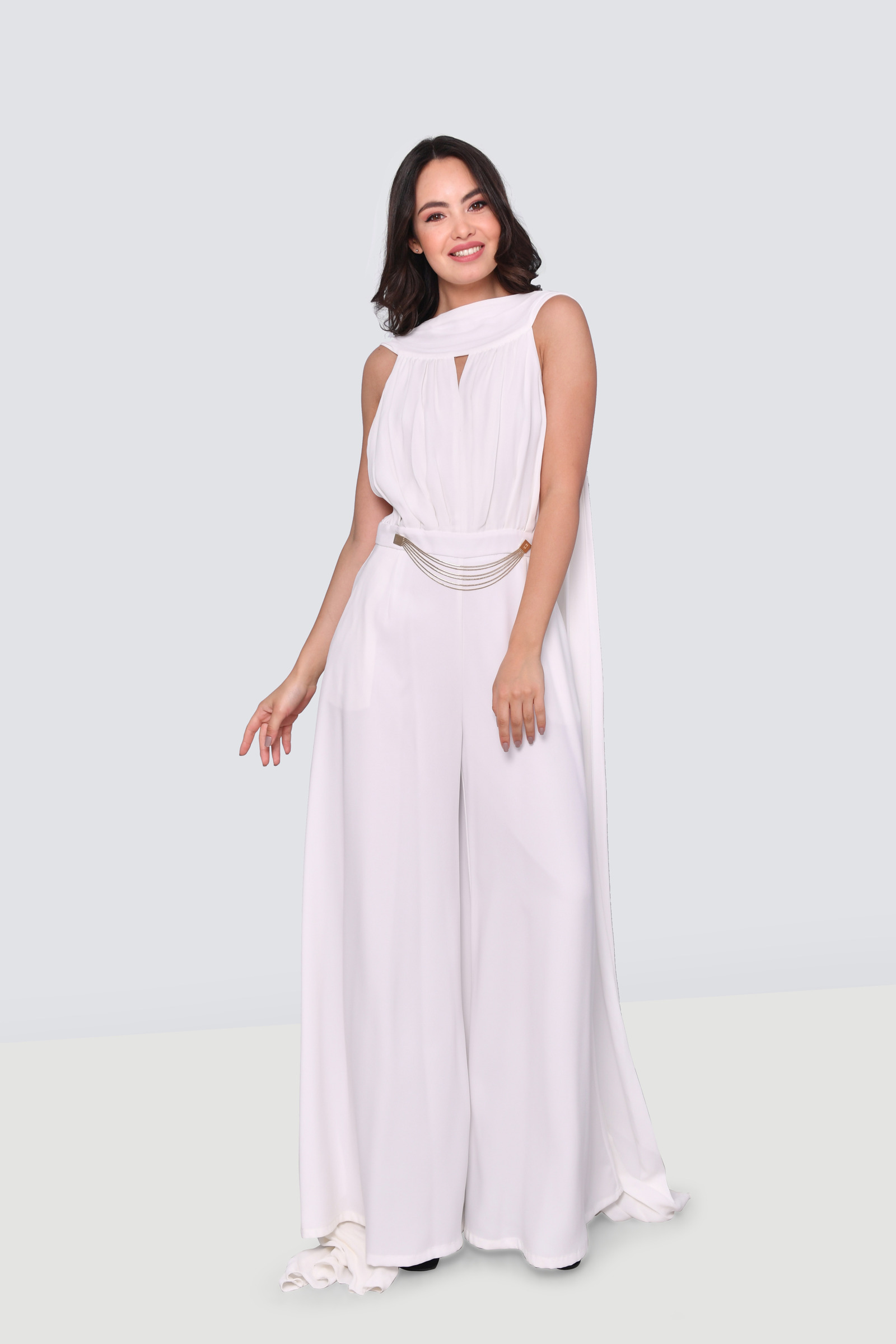 elisabetta franchi white jumpsuit