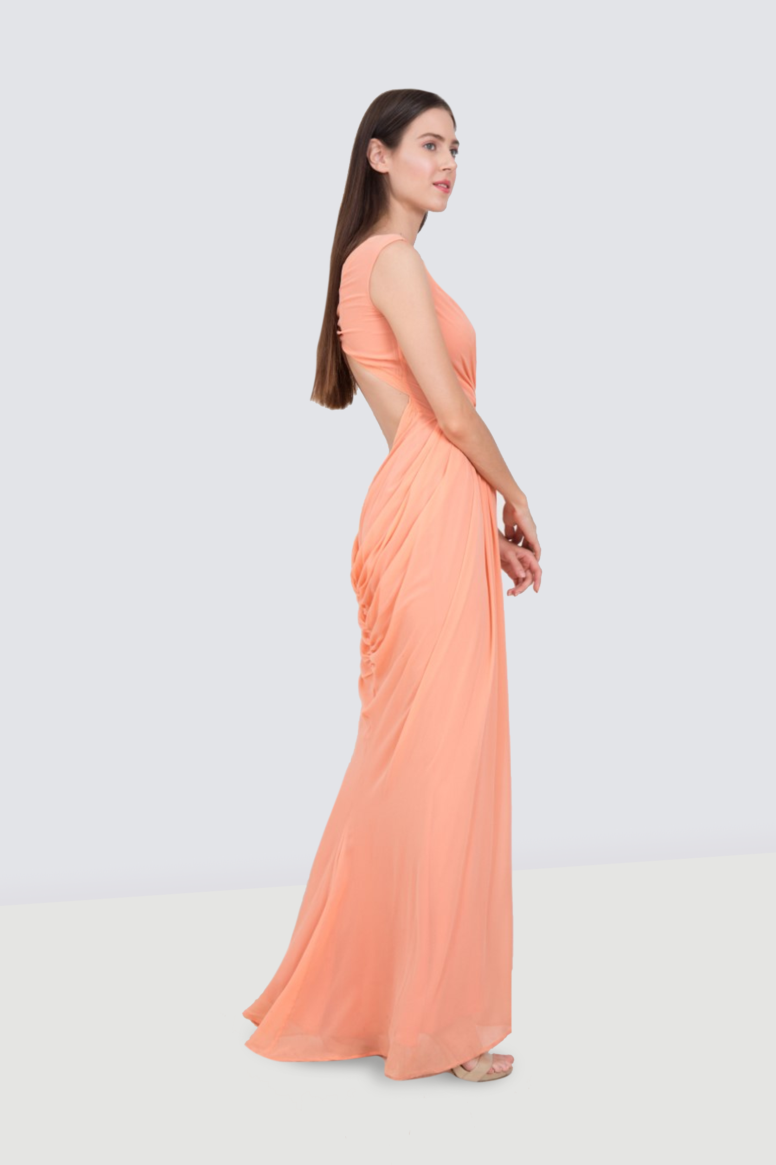 Rent ELISABETTA FRANCHI Flowy Backless Dress in Dubai - Designer 24