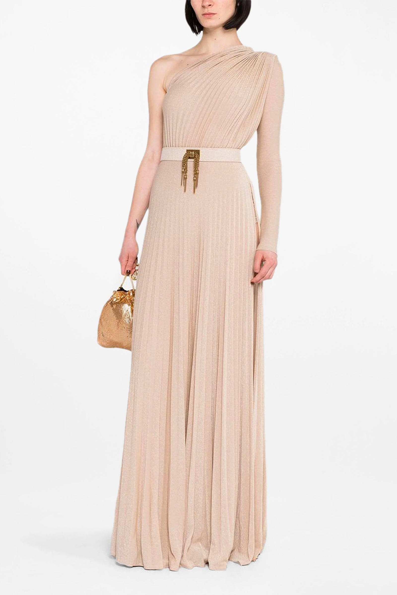 Rent ELISABETTA FRANCHI One Shoulder Flowy Dress in Dubai