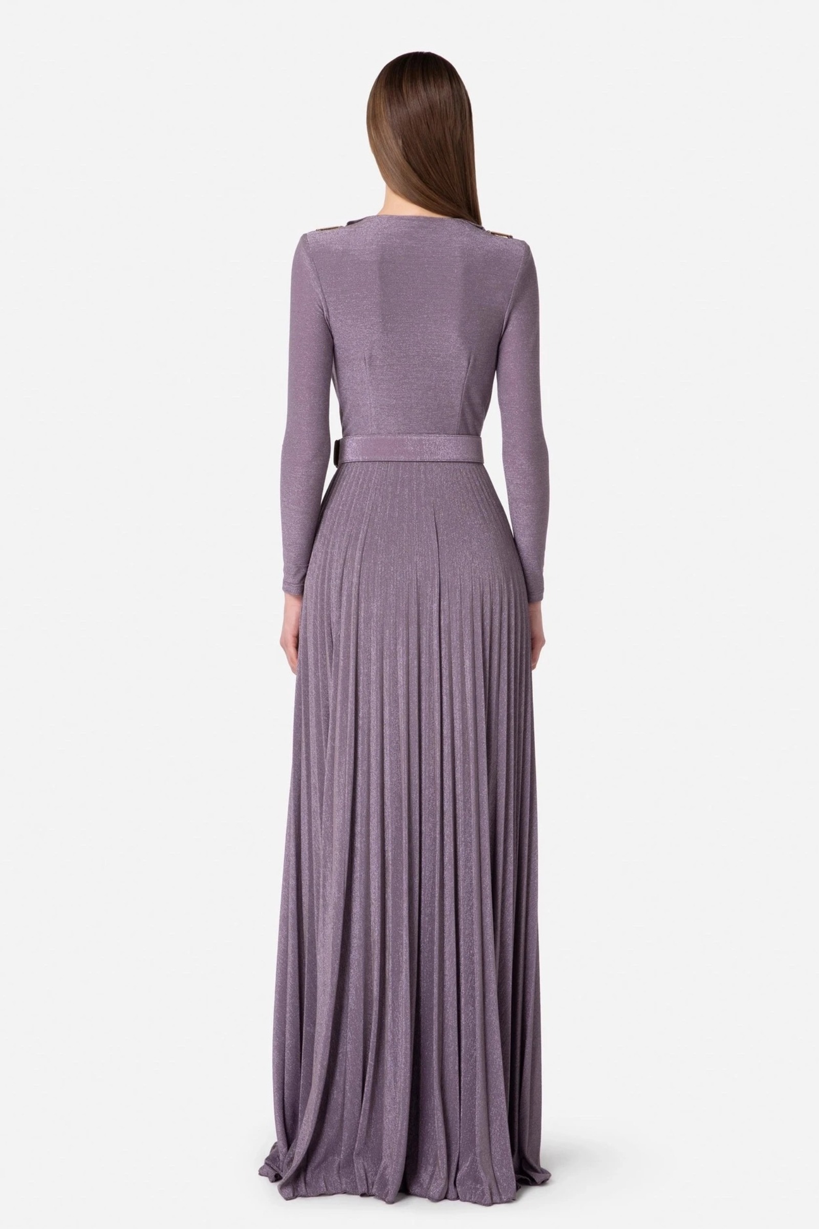 Rent ELISABETTA FRANCHI Long Sleeve Pleated Dress in Dubai