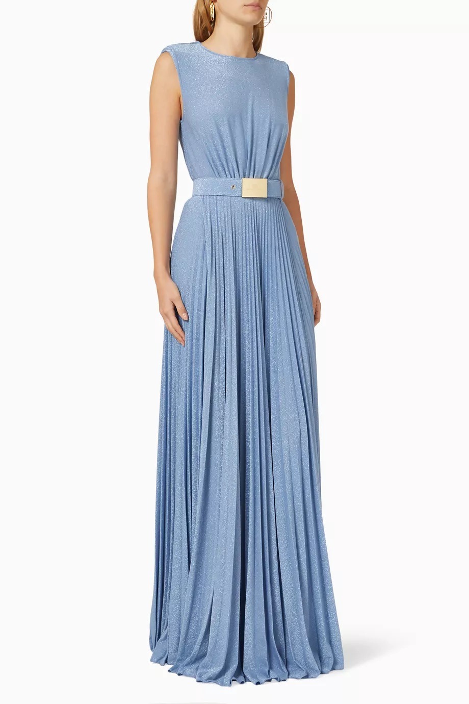 ワンピース ELISABETTA FRANCHI Printed silk voile dress with ruffles Silk voile printed dress with ruffles | Elisabetta Franchi