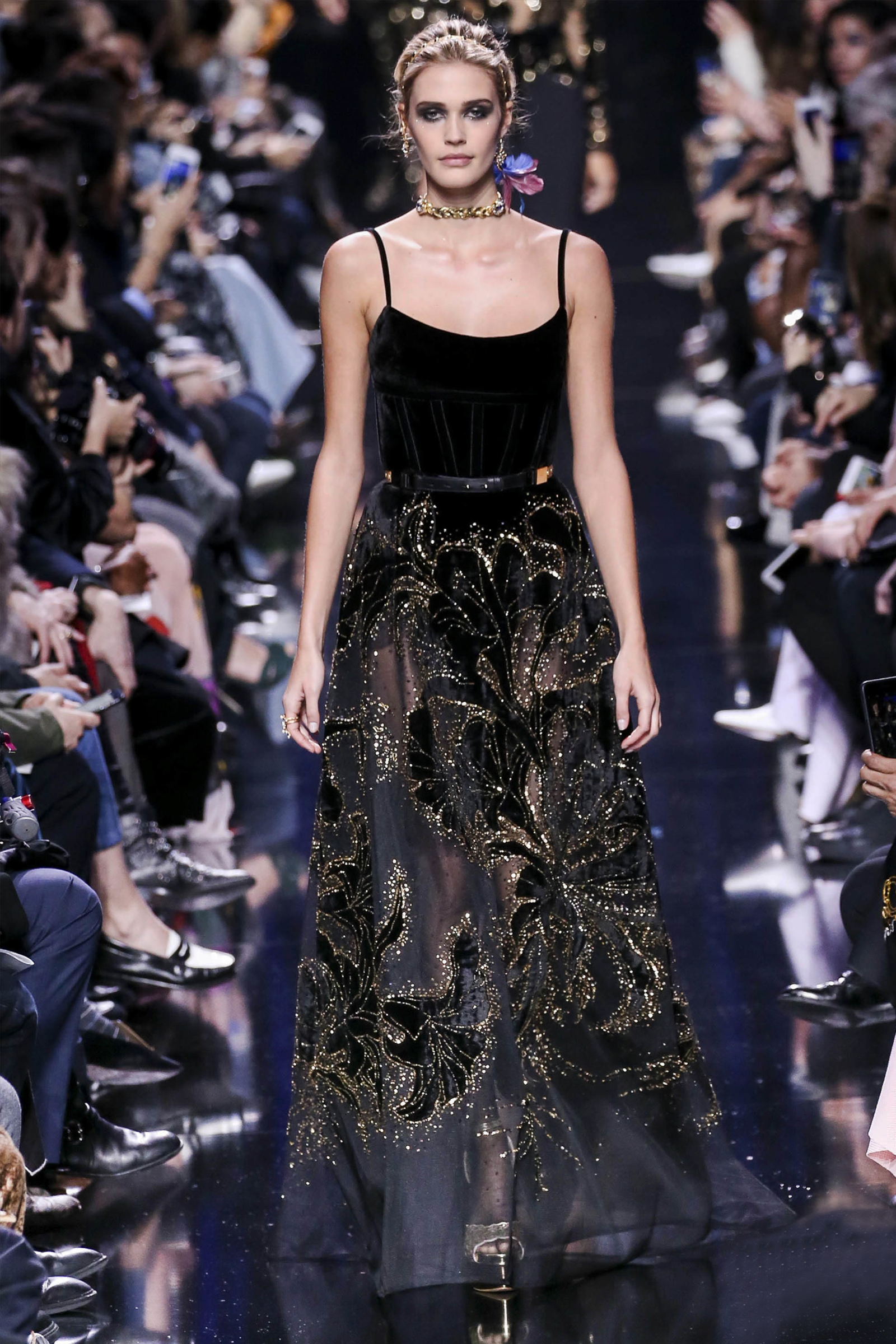 elie saab velvet dress