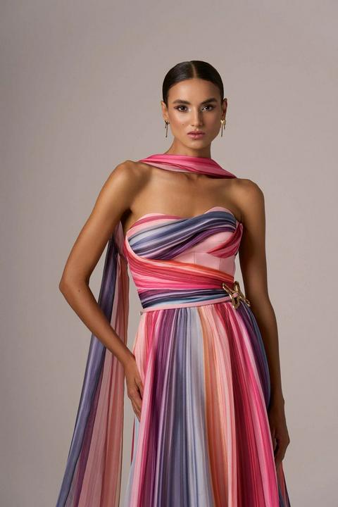 Rent ELISABETTA FRANCHI Flowy Off The Shoulder Dress in