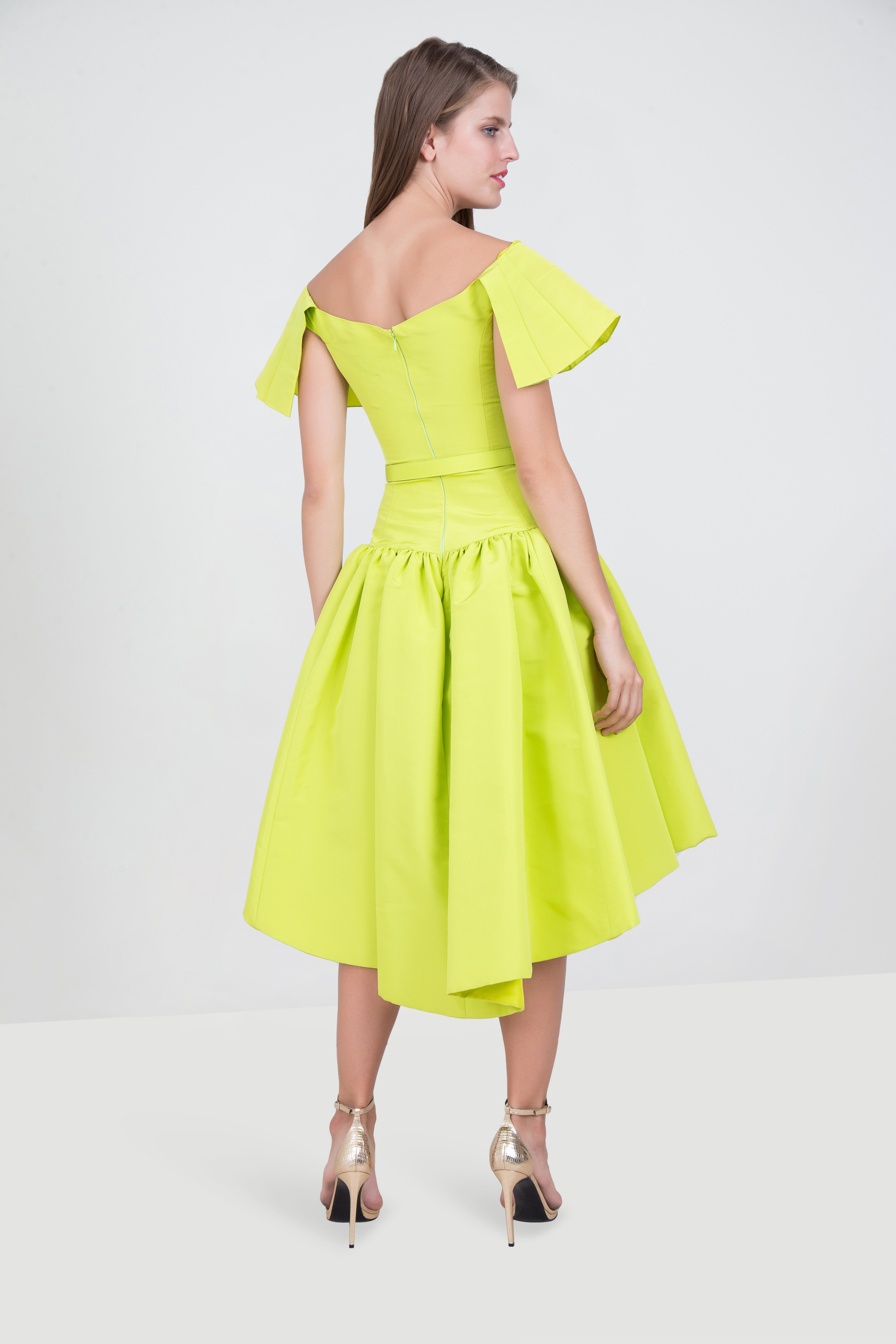 christian siriano yellow dress