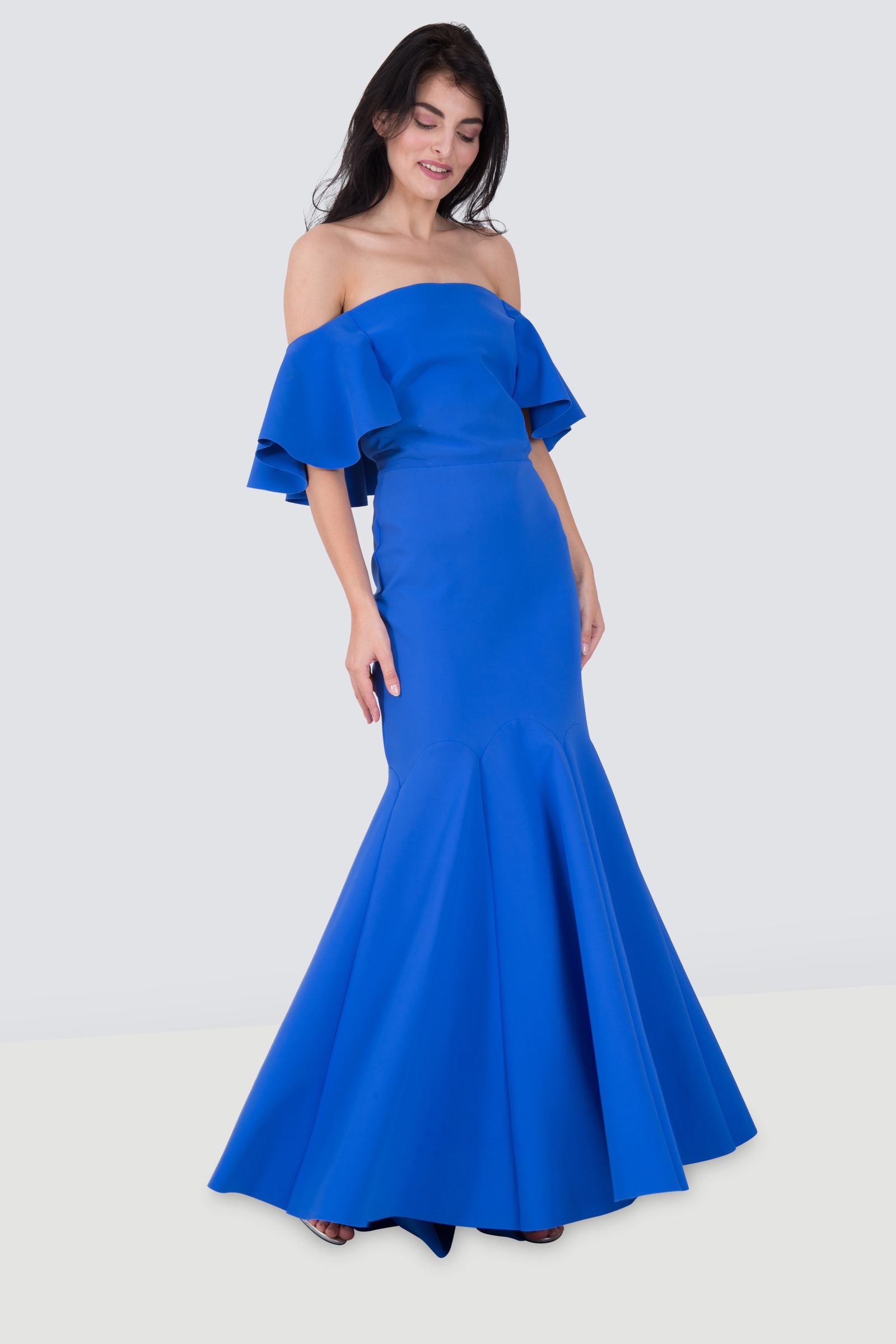 Rent GRETA CONSTANTINE Off The Shoulder Ruffle Gown in Dubai - Designer 24