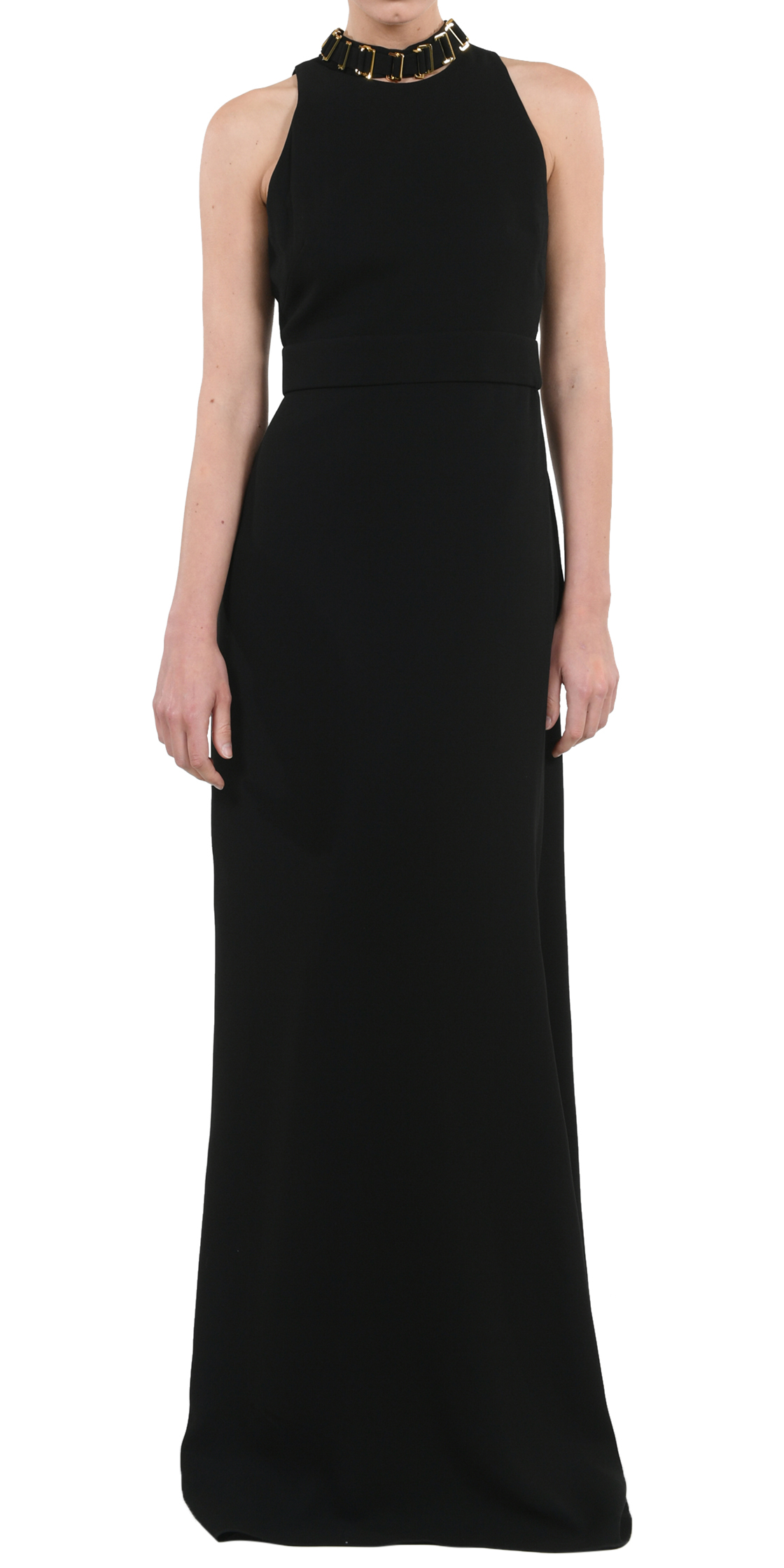 Rent HALSTON HERITAGE Embellished Halter Neck Gown in Lebanon Designer 24