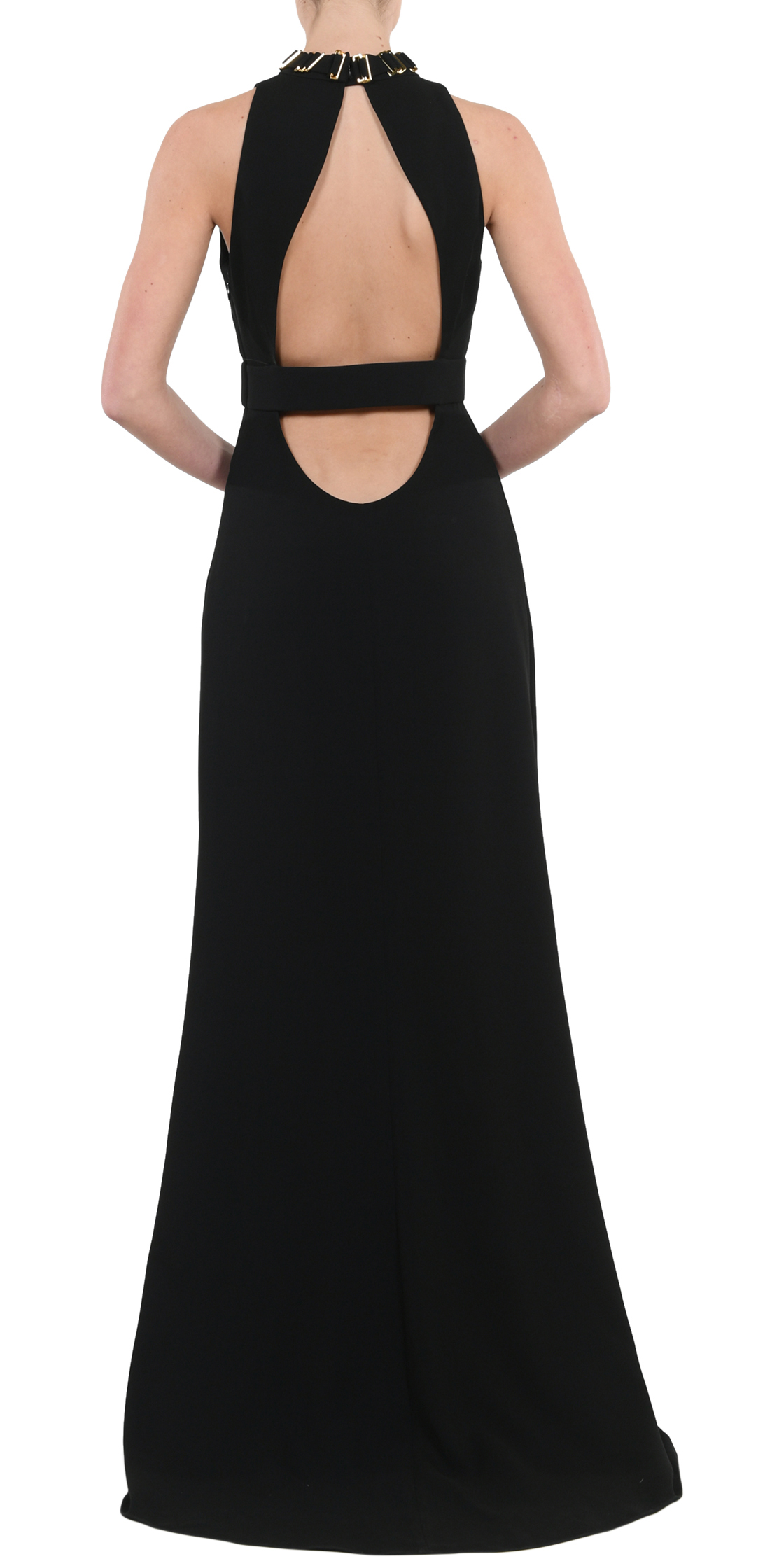 Halston heritage discount high neck gown