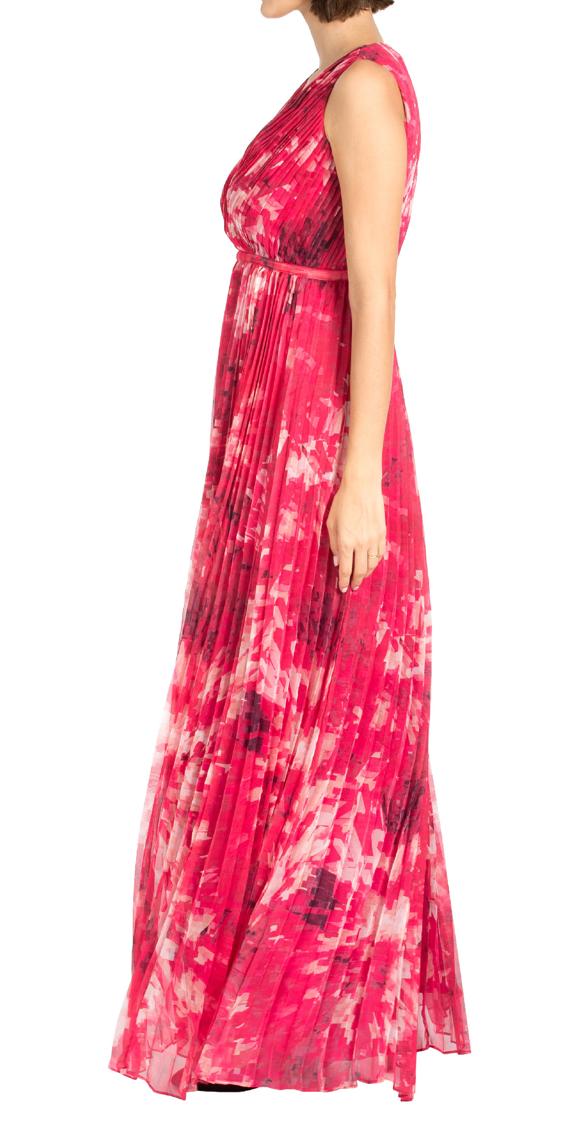 Halston heritage pleated dress sales