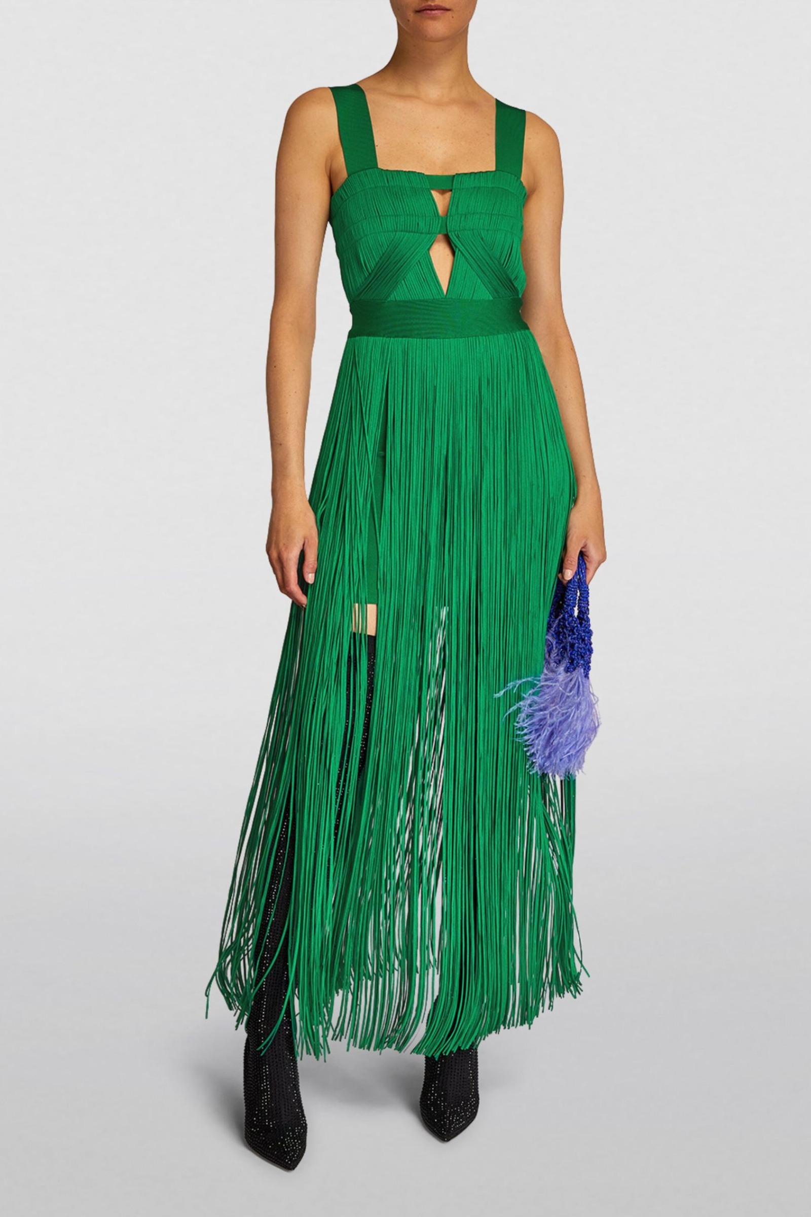 Herve leger feather dress hotsell