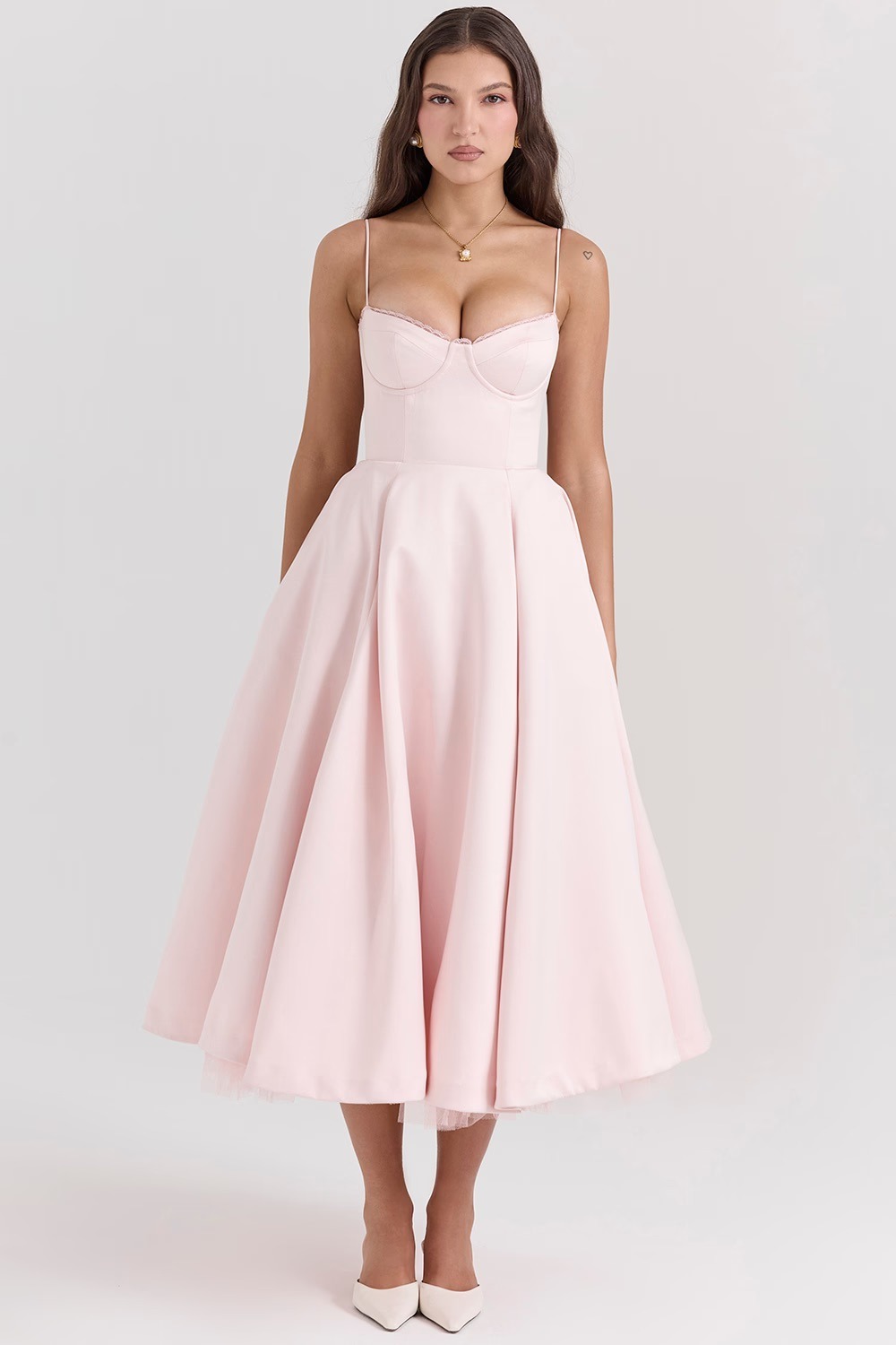 Rent HOUSE OF CB Sleeveless Satin Midi Dress in Dubai - Designer 24 Rent HOUSE OF CB Sleeveless Satin Midi Dress in Dubai - Designer 24