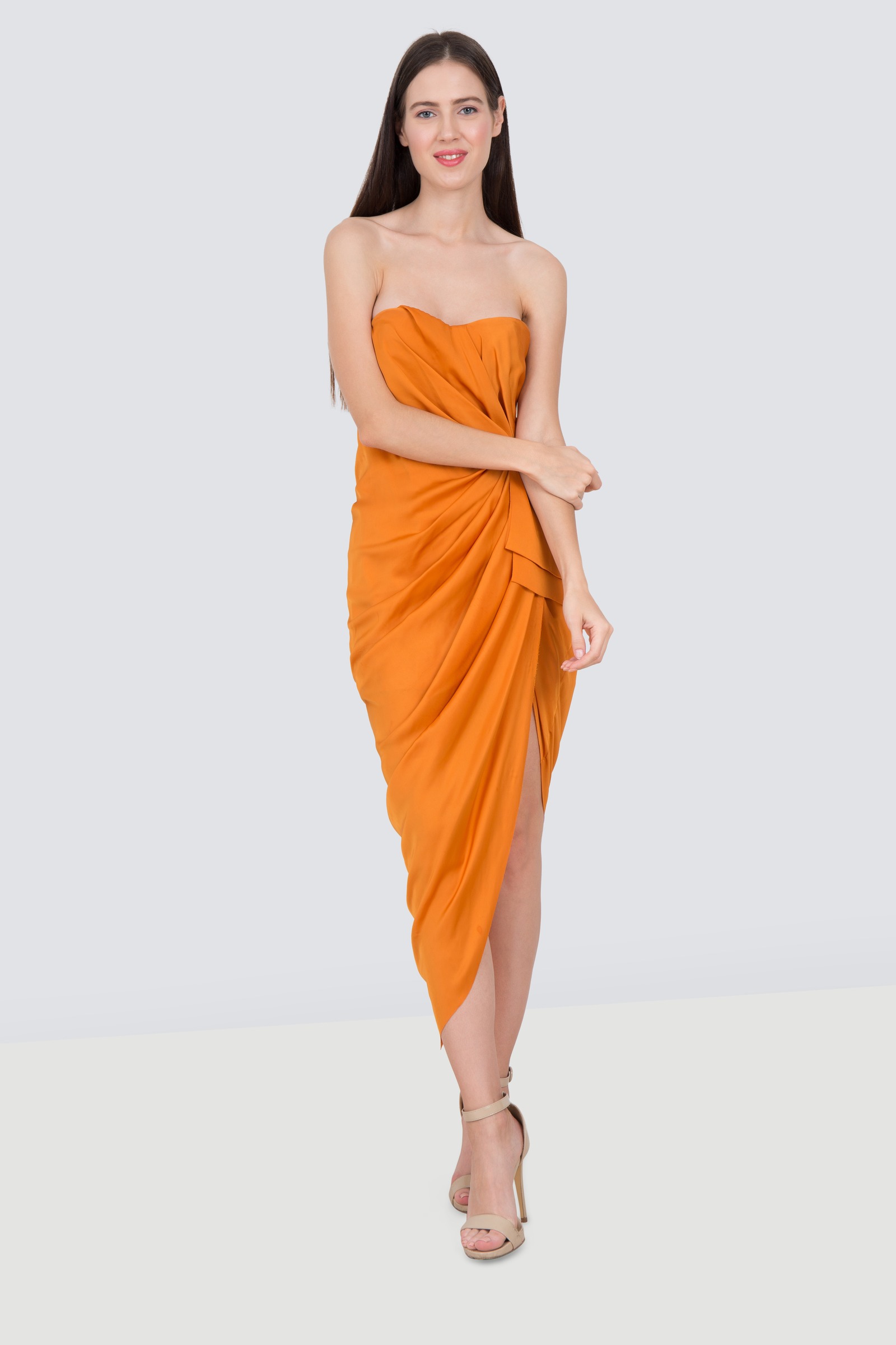 Rent Lanvin Strapless Draped Dress In Dubai Designer 24