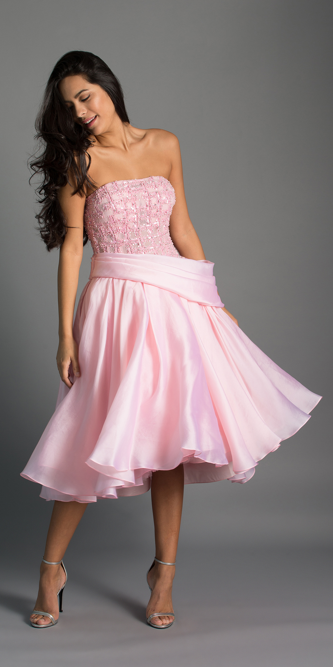 Strapless a Line Dress