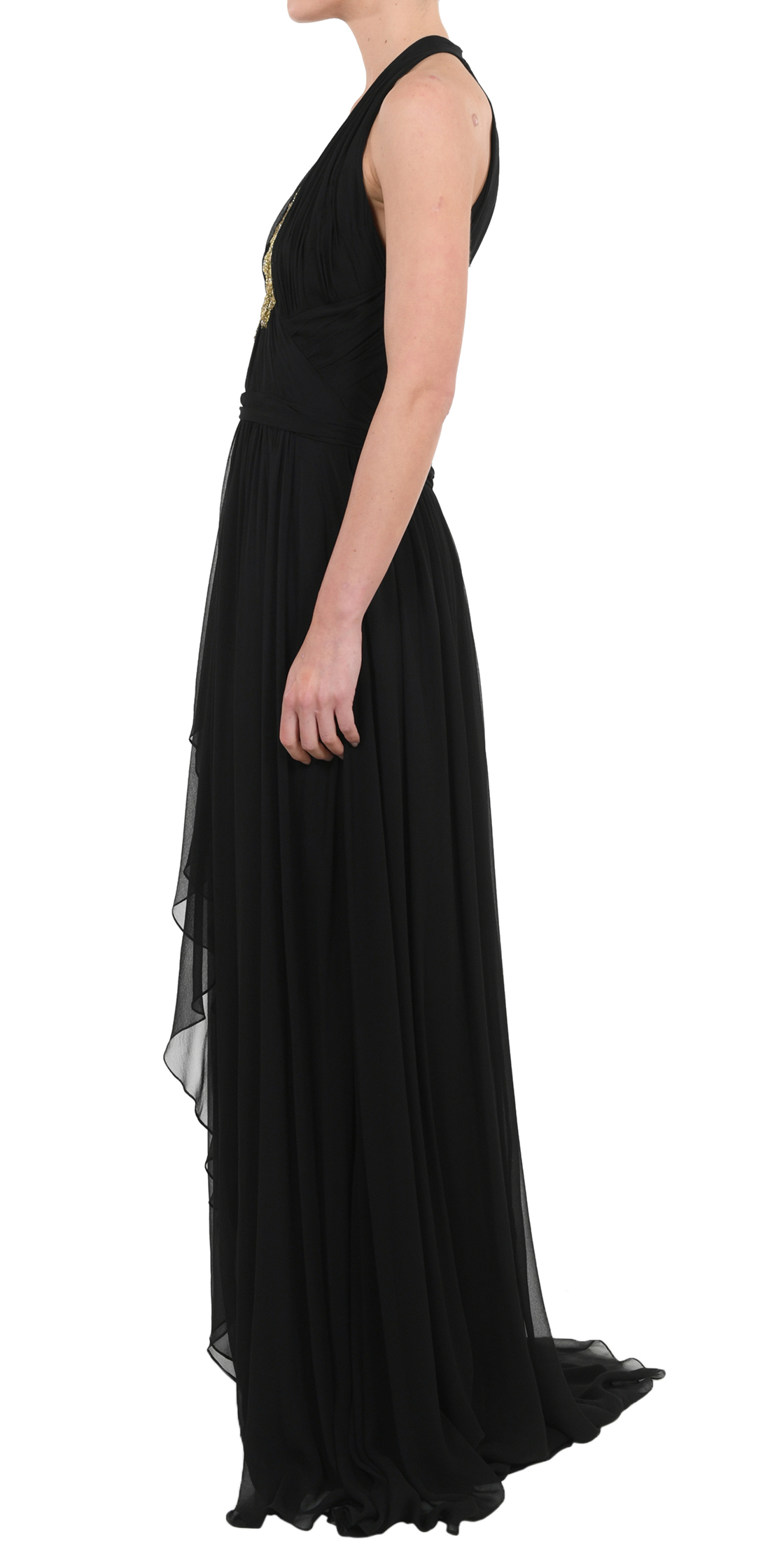 dress elie saab rent georgette NOTTE Rent in MARCHESA Embroidered Gown Silk