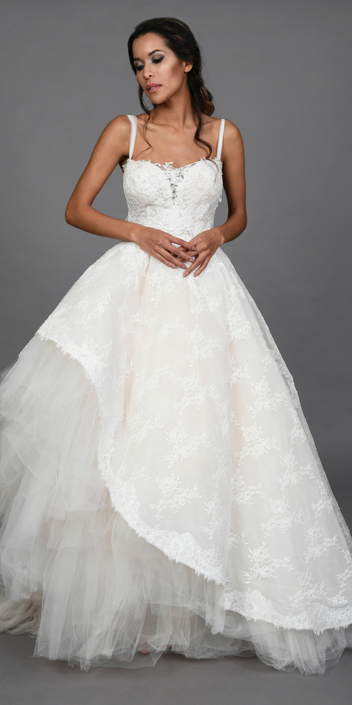 Rent Monique Lhuillier Asymmetric Princess Gown In Lebanon