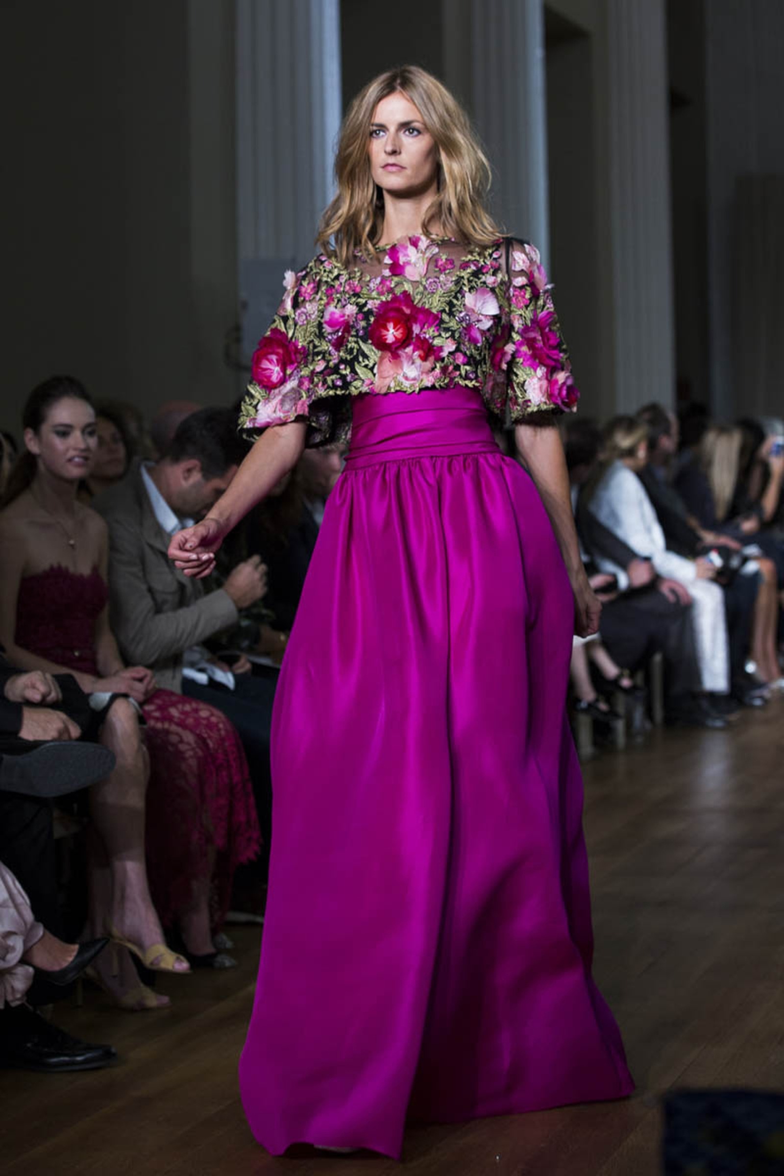 Rent MARCHESA Floral Embroidered Gown in Dubai - Designer 24