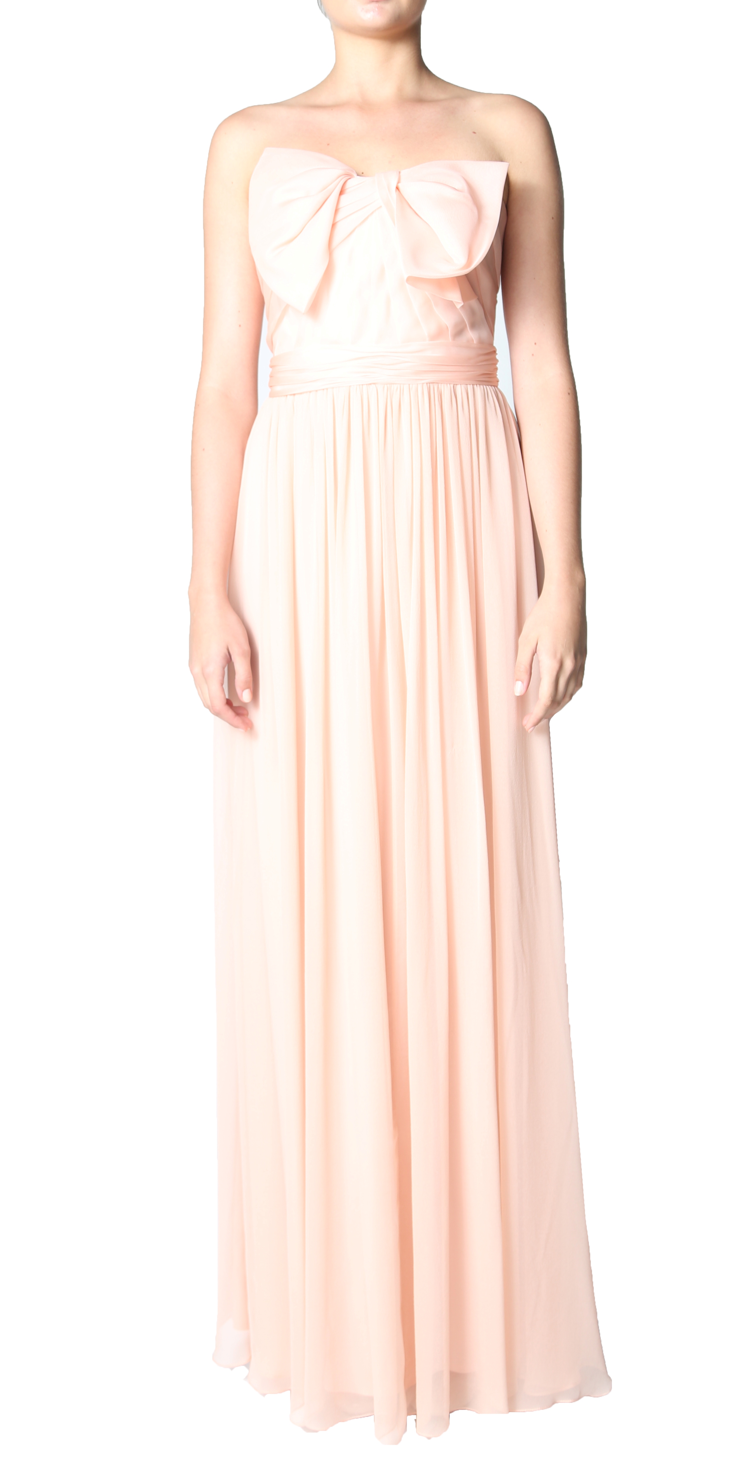 chinese dress ladies Strapless Bow Gown