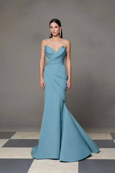 Rent ELISABETTA FRANCHI Flowy Cut-Outs Scoop Neck Dress in