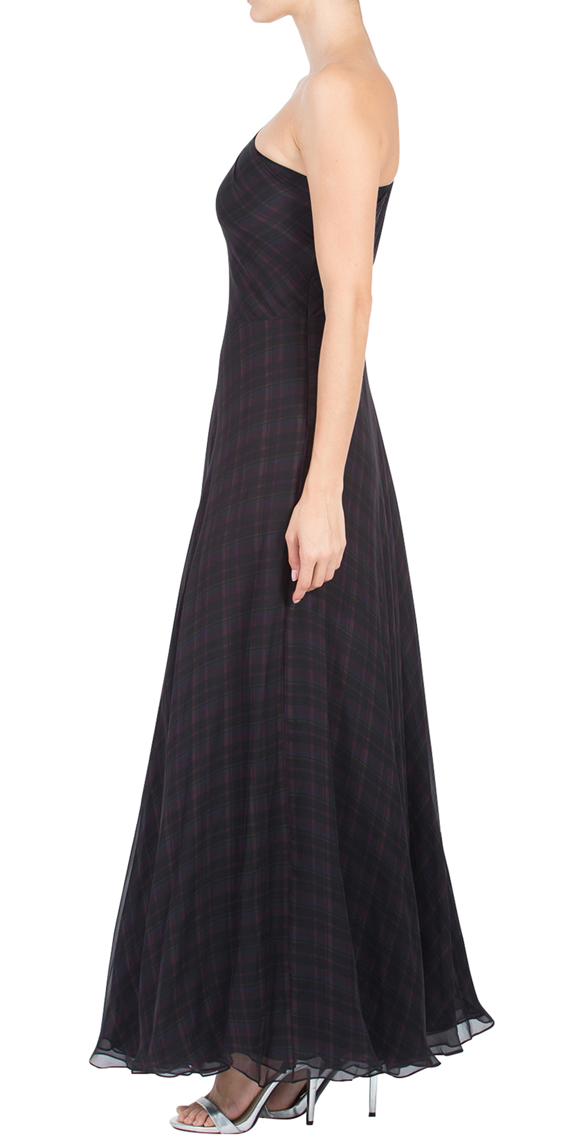 Lauren One Shoulder Chiffon Dress