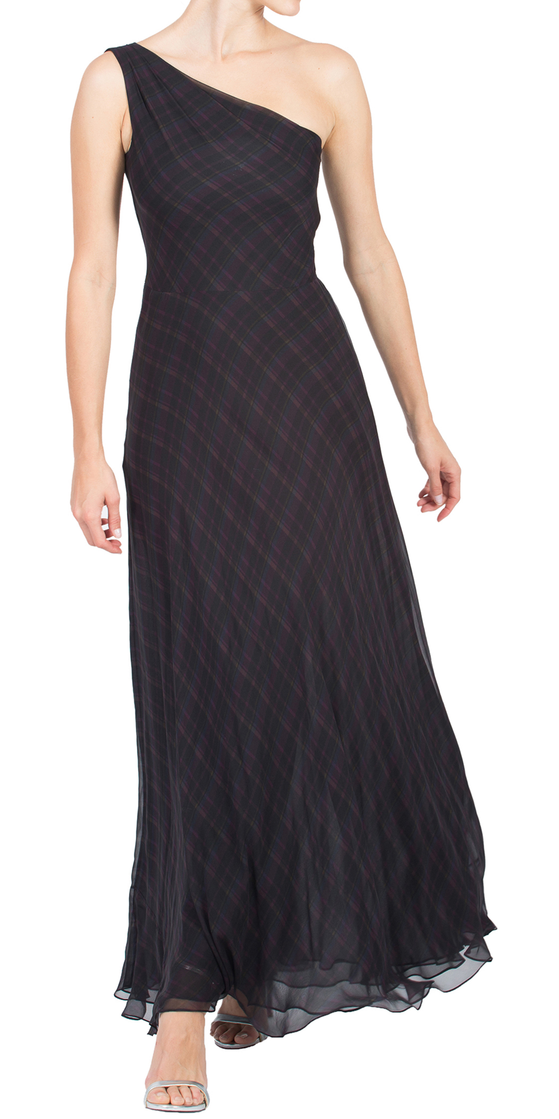 Lauren One Shoulder Chiffon Dress