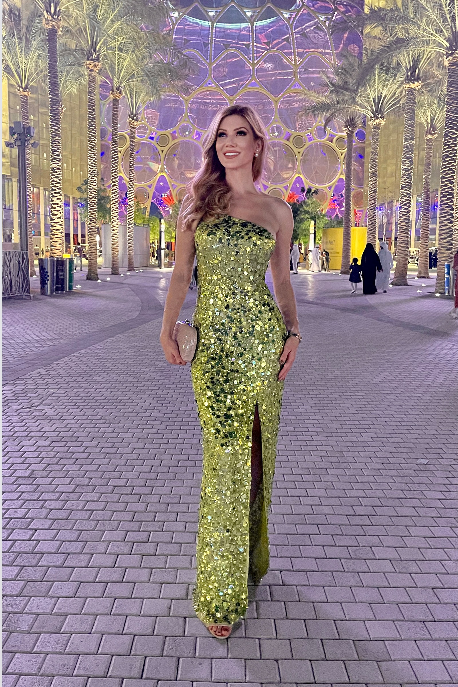 Rent SCALA One Shoulder Embellished Gown In Dubai Designer 24