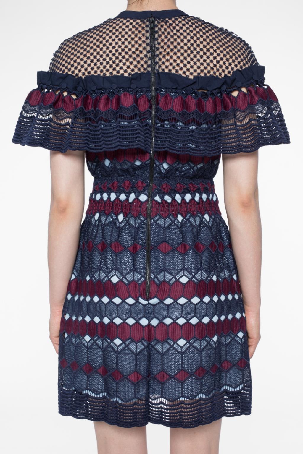 Rent SELF-PORTRAIT Knee Length Lace Dress in Dubai - Designer 24