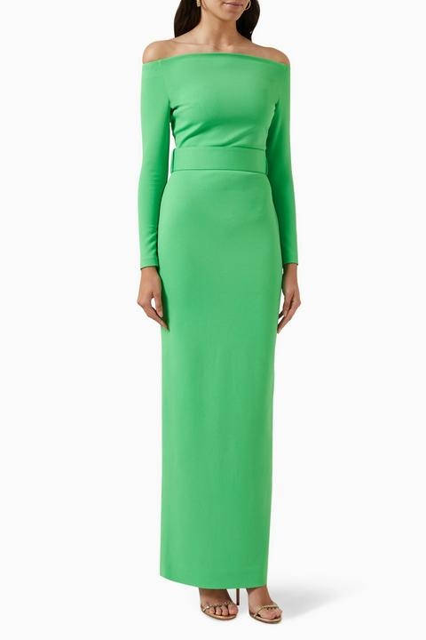 green emerald velvet dress Gucci Denim Lace Front Jean Dress Size 42/6 main image 1