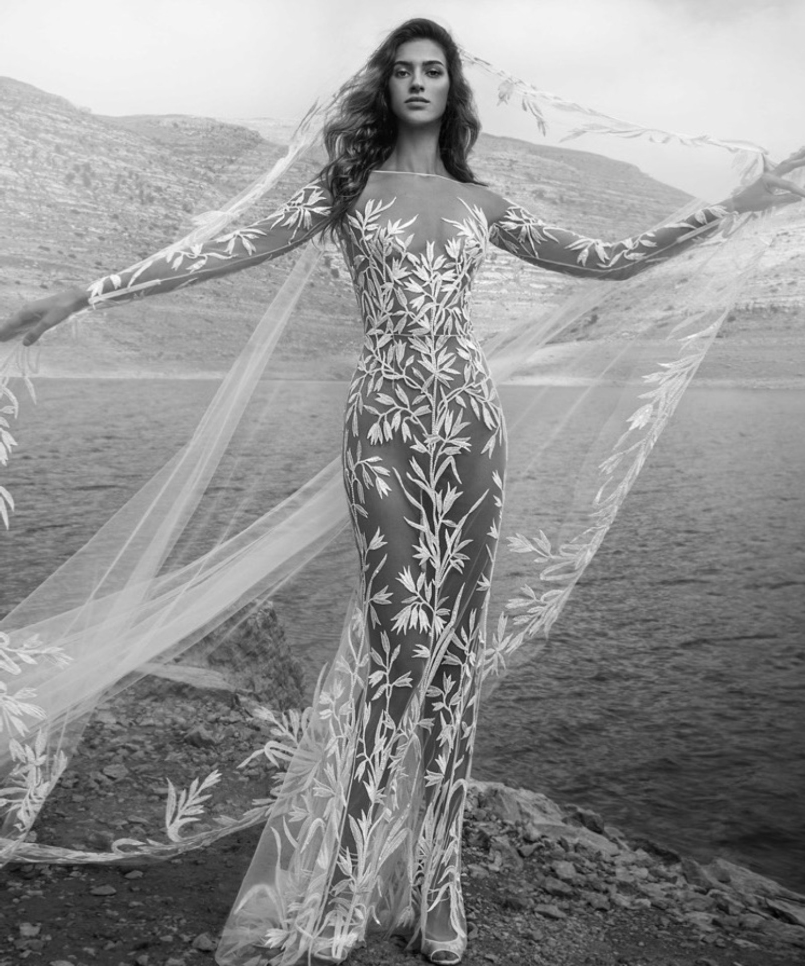 knee length dresses for ladies Zuhair Murad Haute Couture Embellished Paillettes Gown - '10s | Luxury  Vintage main image 1